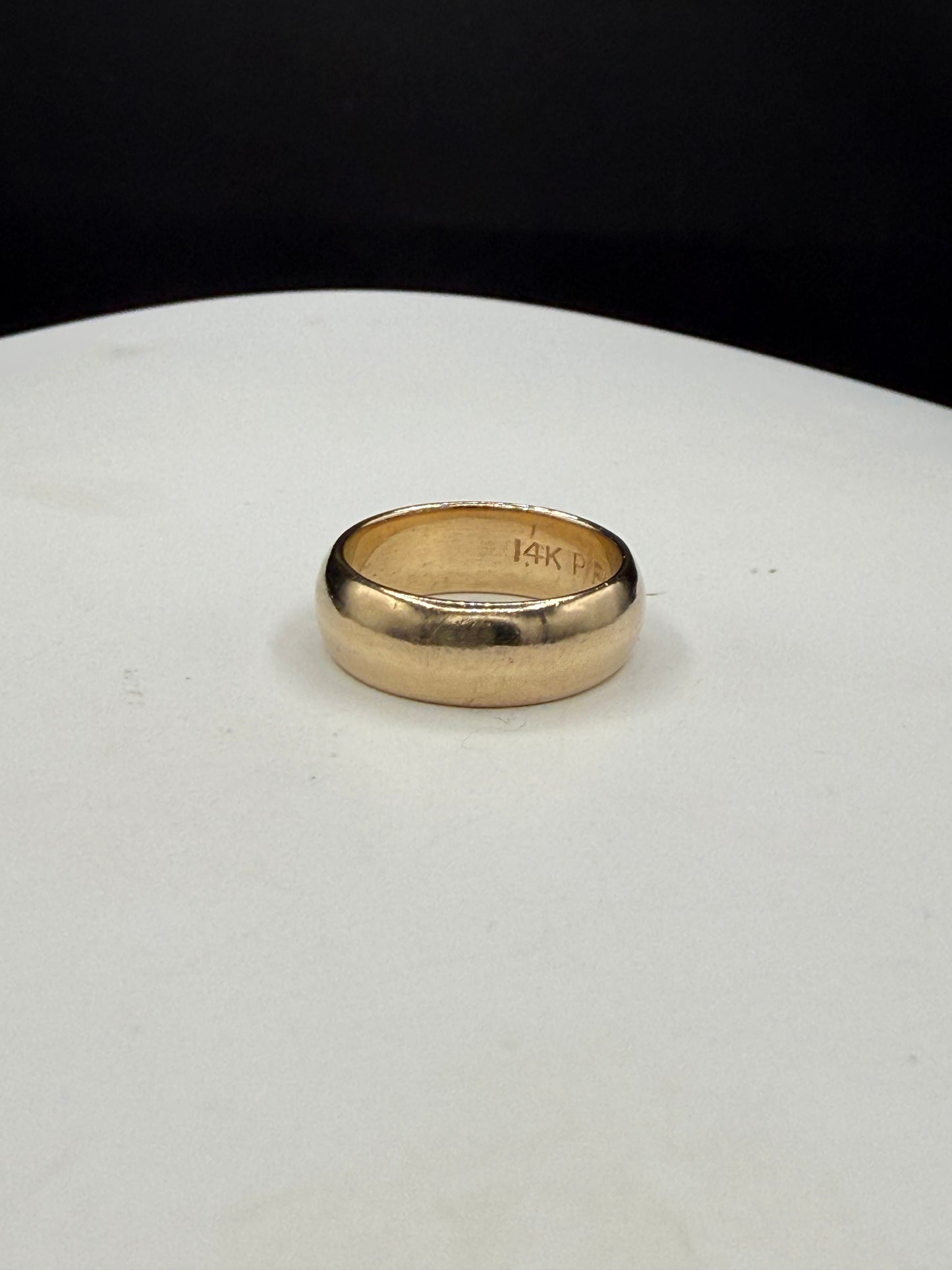 Solid 14K Gold Wedding Band | 6MM Comfort Fit | Rare Size 4.5
