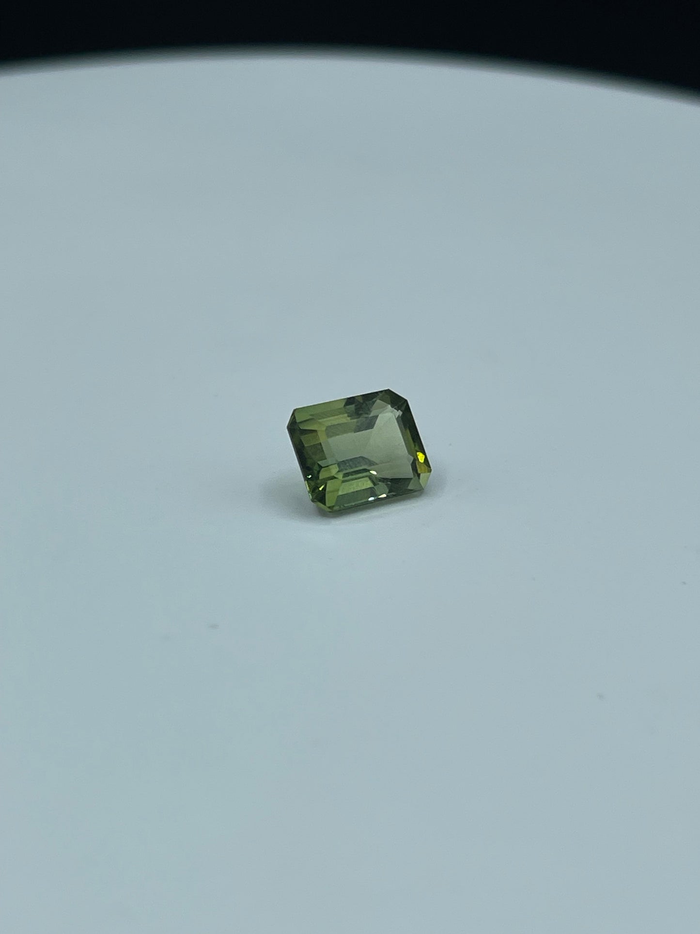 3.80 Carat Natural Green Tourmaline Emerald Cut Loose Gemstone (10 x 7.9 x 5.7 MM)