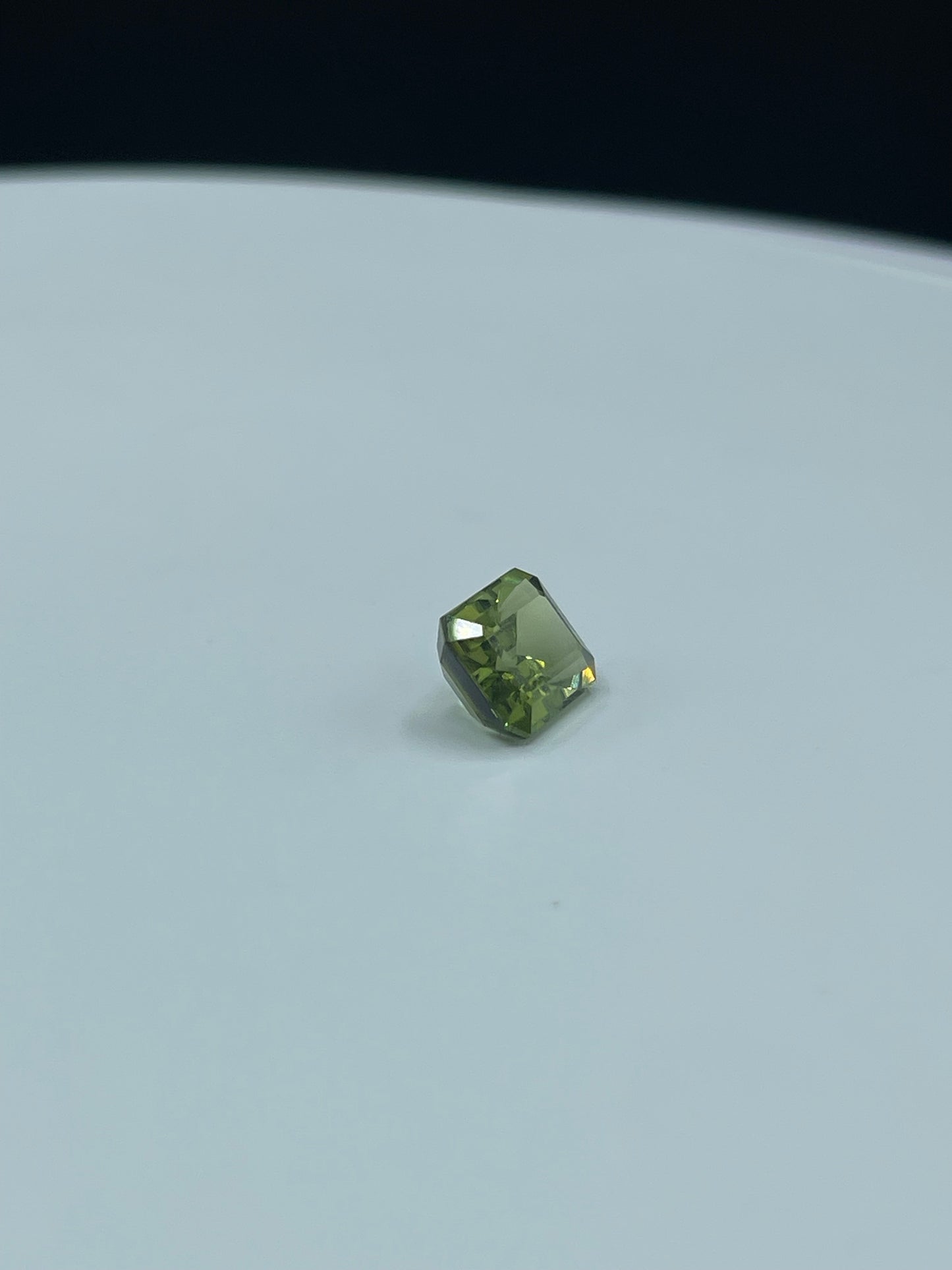 3.80 Carat Natural Green Tourmaline Emerald Cut Loose Gemstone (10 x 7.9 x 5.7 MM)