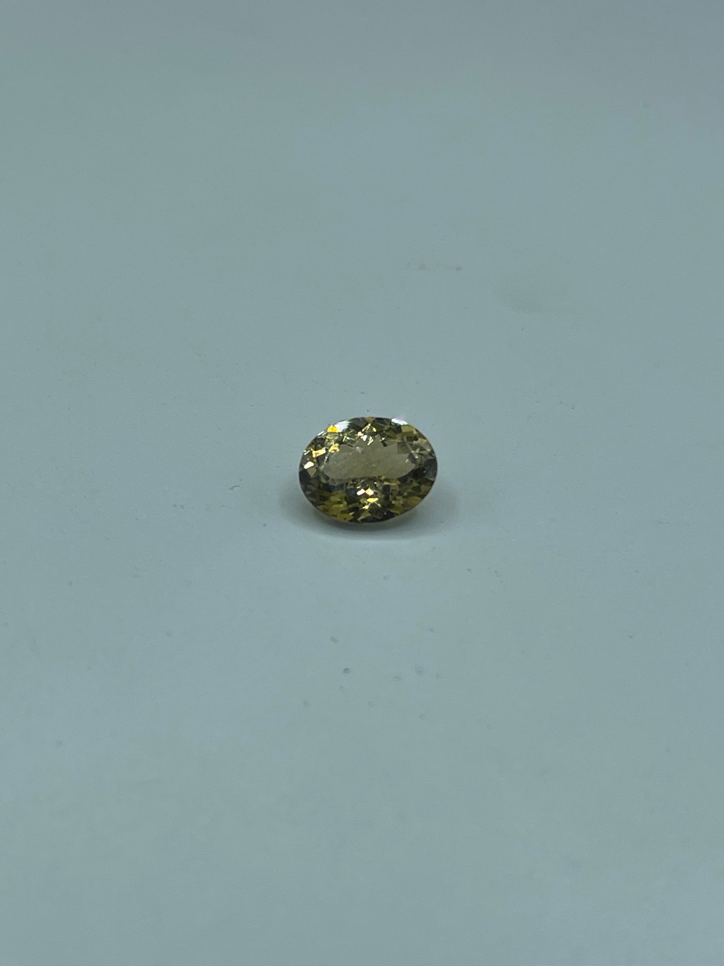 2.37 Carat Natural Rare Unheated Yellow Tanzanite Oval Cut Loose Gemstone (9.6 x 7.5 x 4.4 MM)