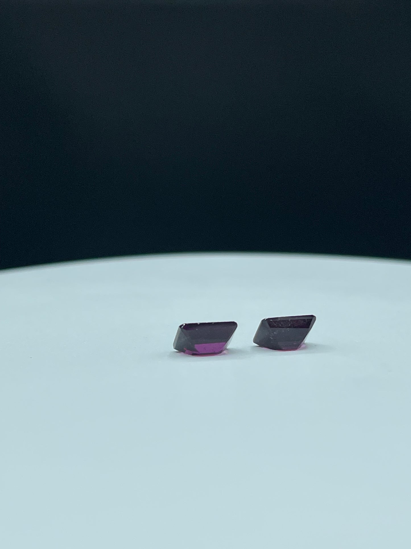 Natural Purple Grape Garnet Emerald Cut Loose Gemstones | 8x6 MM | 4.26 Carats | Rare and Fiery Matching Pair