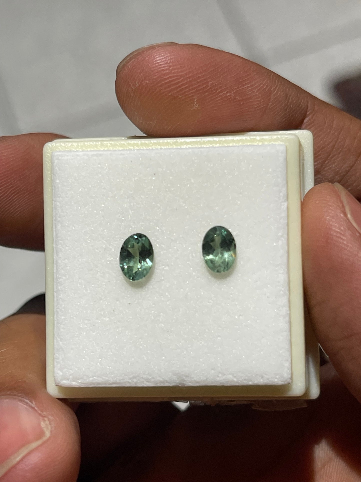 Natural Color Change Alexandrite Matching Loose Gemstones 1.30 Carats Oval Cut Green to Violet India