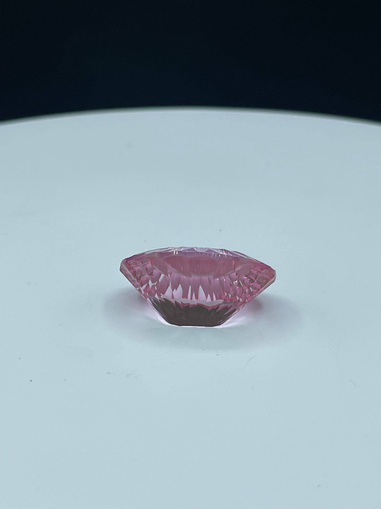 35.71 Ct Natural Pink Mystic Topaz | Laser Concave Oval Cut | Flawless 25x18x12 MM Gemstone