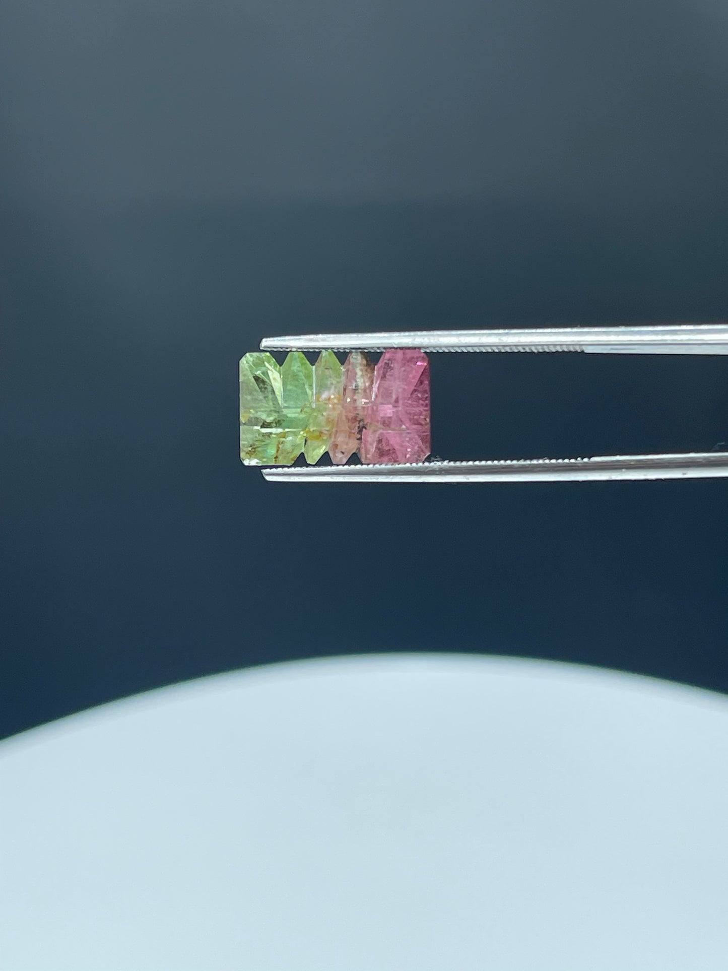 4.59 Carat Natural Watermelon Tourmaline - Bi-Color Green and Pink, Fantasy Munsteiner Cut, 13.8 x 8.1 x 5.4 MM Loose Gemstone