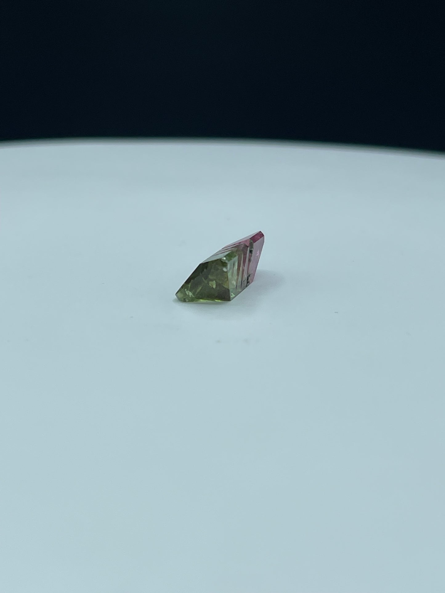4.59 Carat Natural Watermelon Tourmaline - Bi-Color Green and Pink, Fantasy Munsteiner Cut, 13.8 x 8.1 x 5.4 MM Loose Gemstone