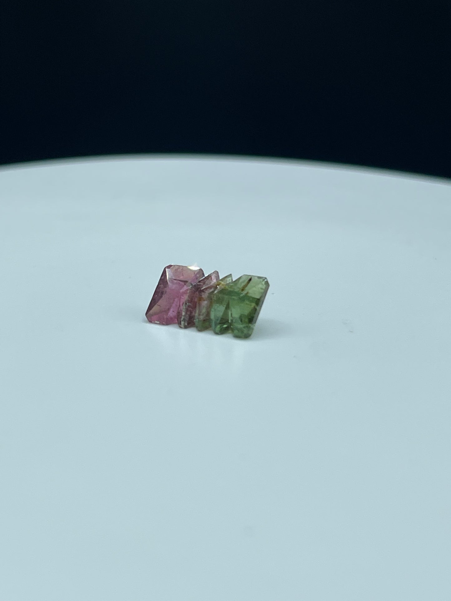 4.59 Carat Natural Watermelon Tourmaline - Bi-Color Green and Pink, Fantasy Munsteiner Cut, 13.8 x 8.1 x 5.4 MM Loose Gemstone
