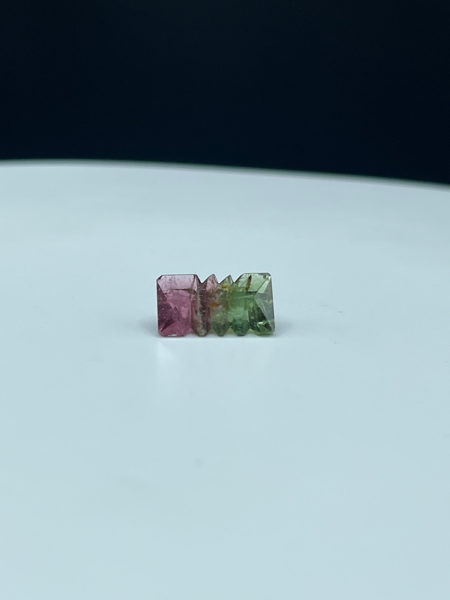 4.59 Carat Natural Watermelon Tourmaline - Bi-Color Green and Pink, Fantasy Munsteiner Cut, 13.8 x 8.1 x 5.4 MM Loose Gemstone