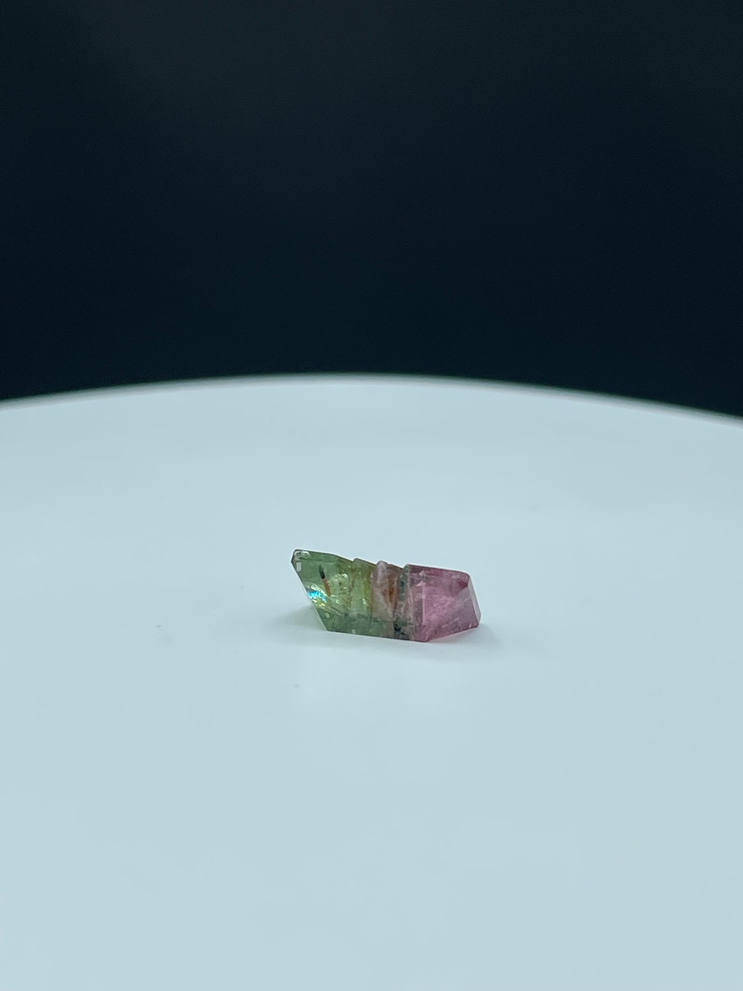 4.59 Carat Natural Watermelon Tourmaline - Bi-Color Green and Pink, Fantasy Munsteiner Cut, 13.8 x 8.1 x 5.4 MM Loose Gemstone