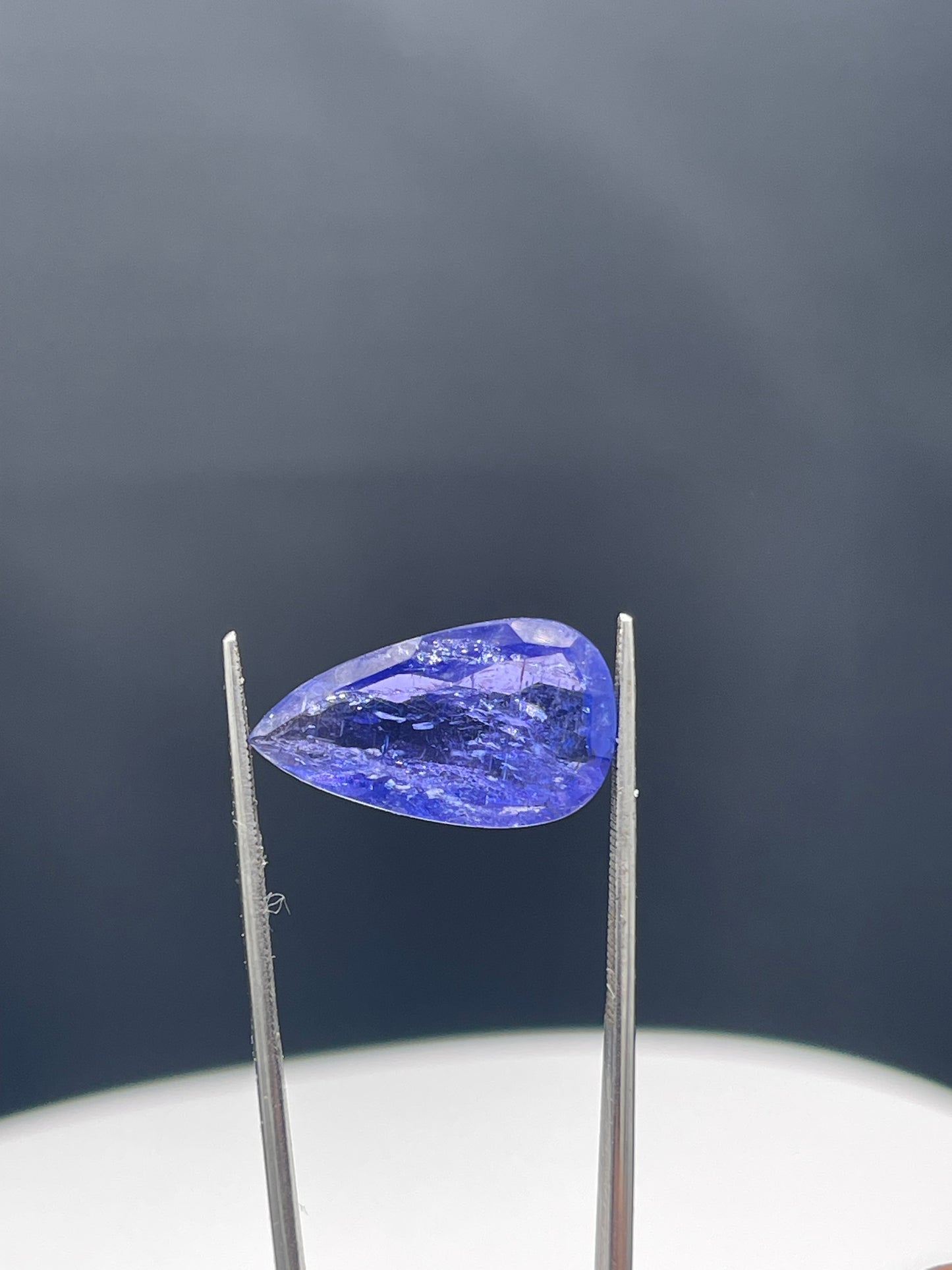 11.10 Carat Natural Tanzanite Pear Rose Cut Loose Gemstone 21x12x5 MM