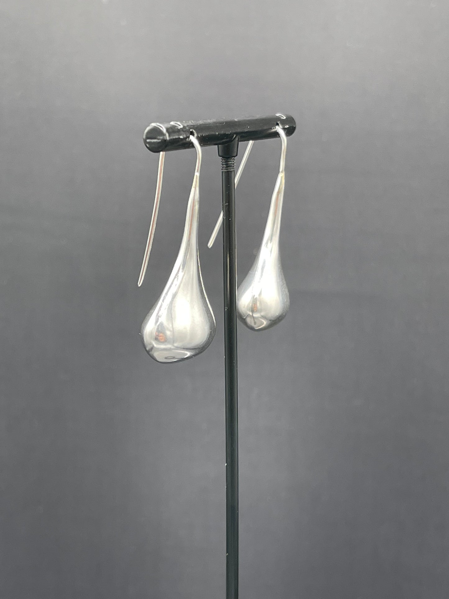 Tear Drop Sterling Silver Dangle Earrings