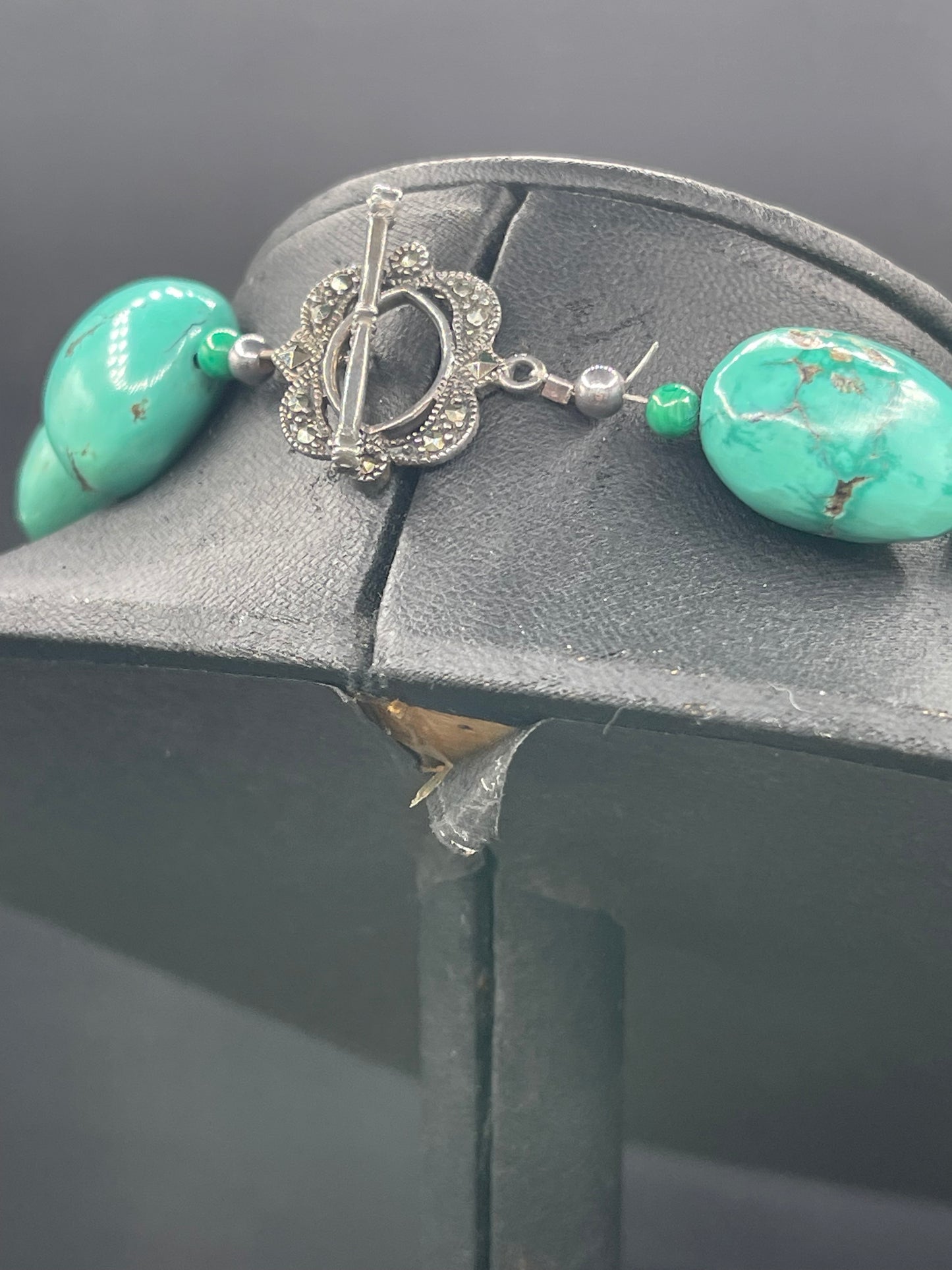 Natural Turquoise Nugget Handmade Choker Necklace