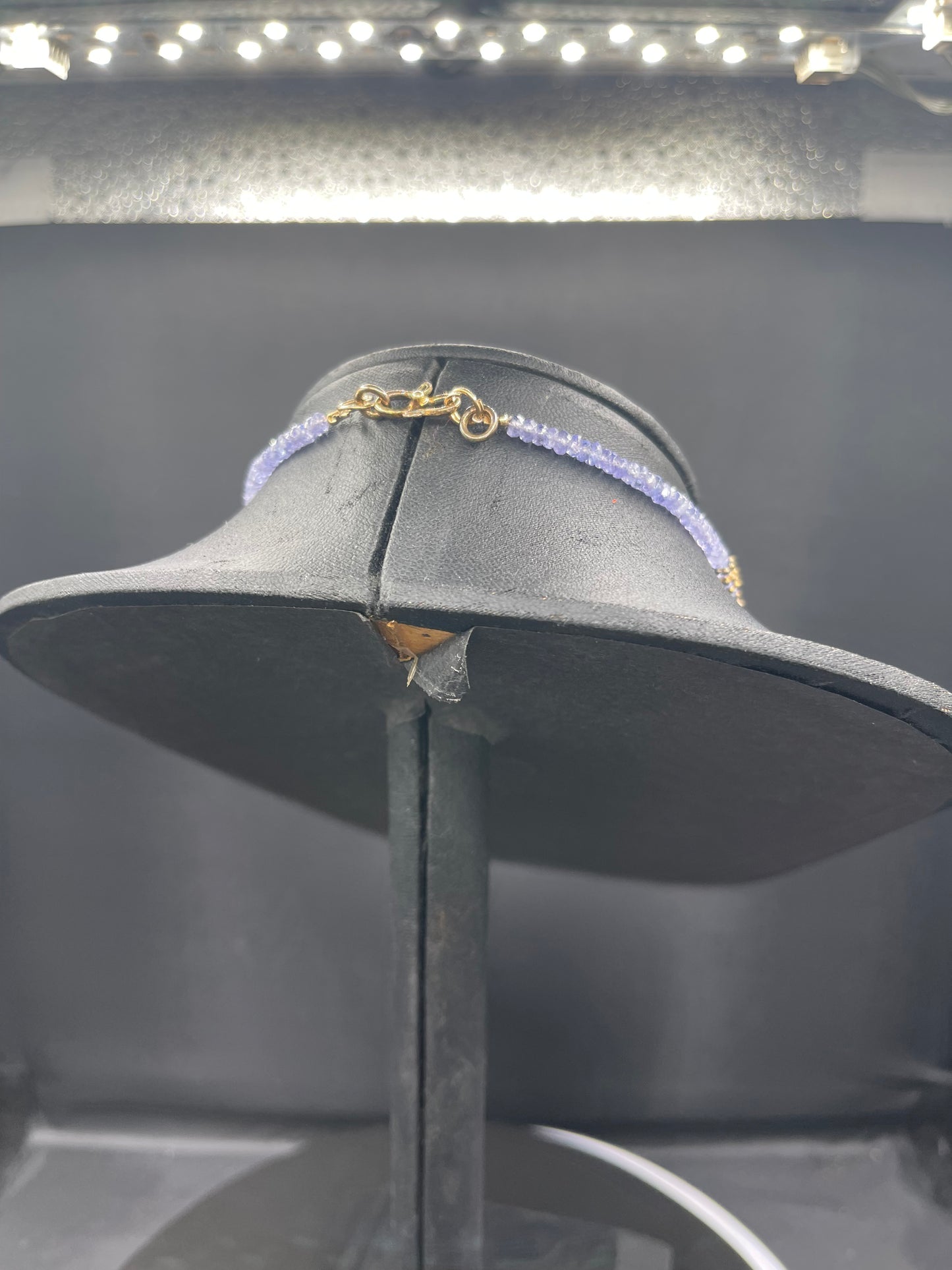 Natural Tanzanite & Sterling Silver Vermeil Beaded Choker Necklace