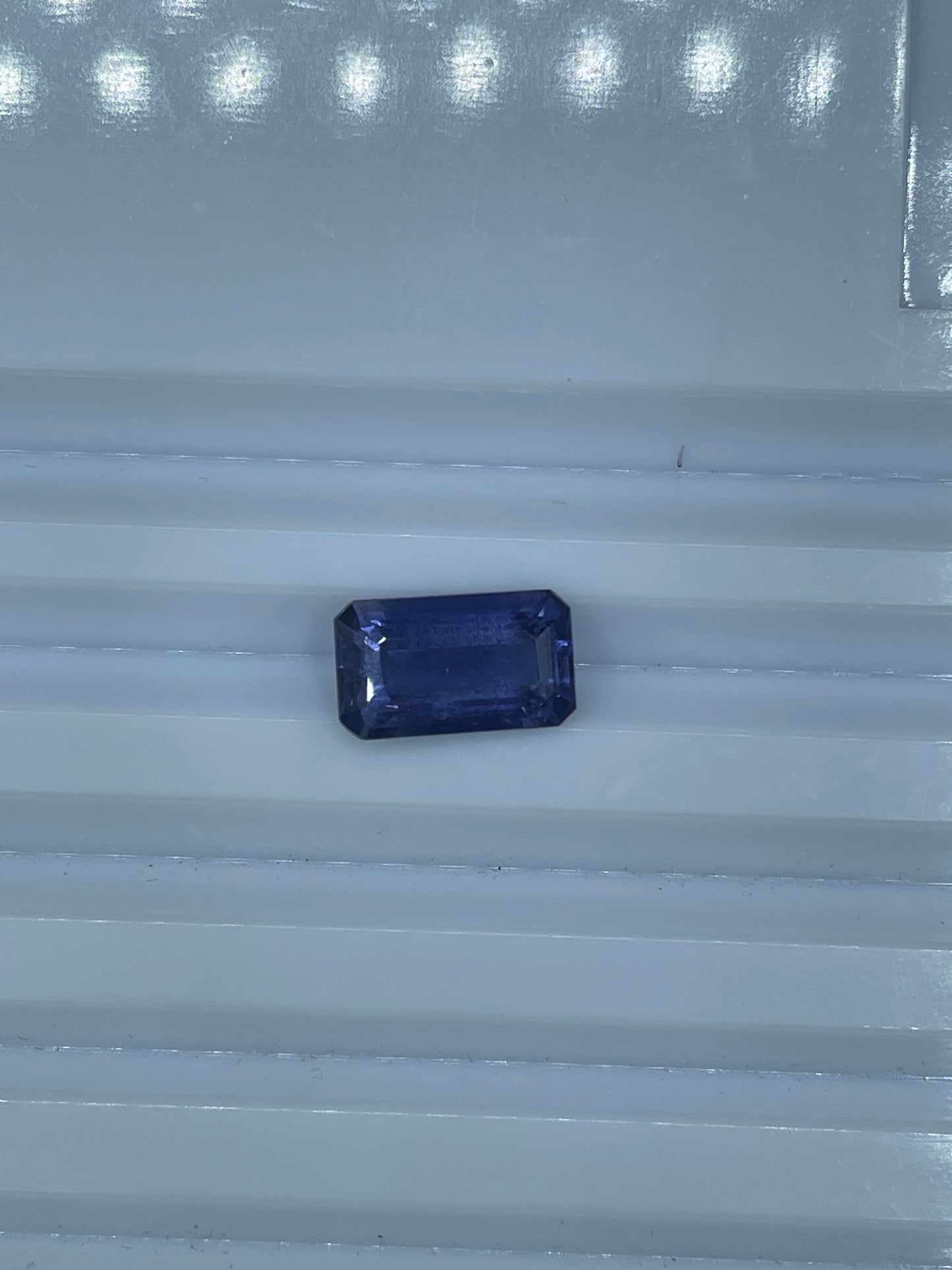 5 Carat Natural Iolite Emerald Cut Loose Gemstone (14x8x6 MM)