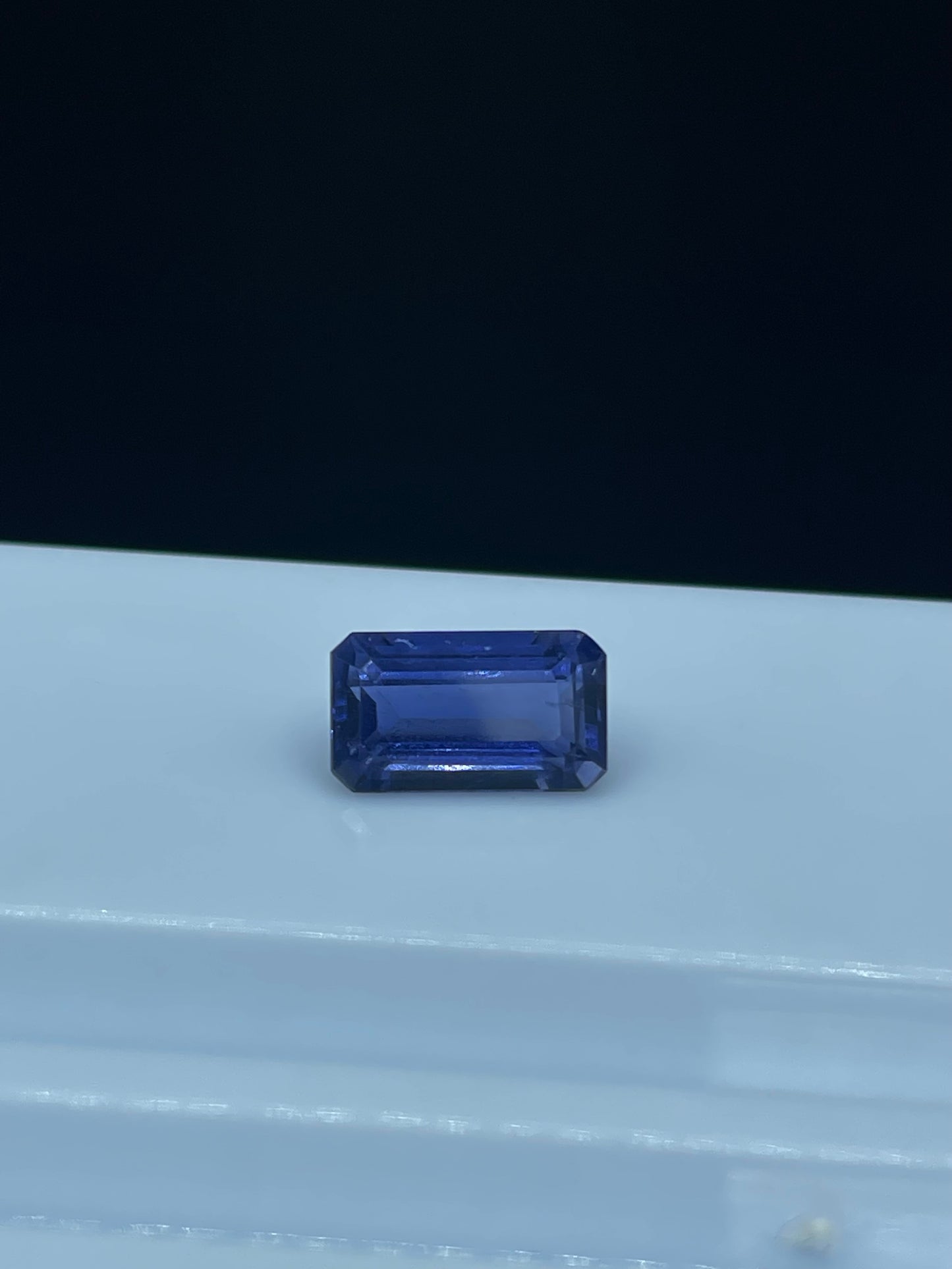 5 Carat Natural Iolite Emerald Cut Loose Gemstone (14x8x6 MM)