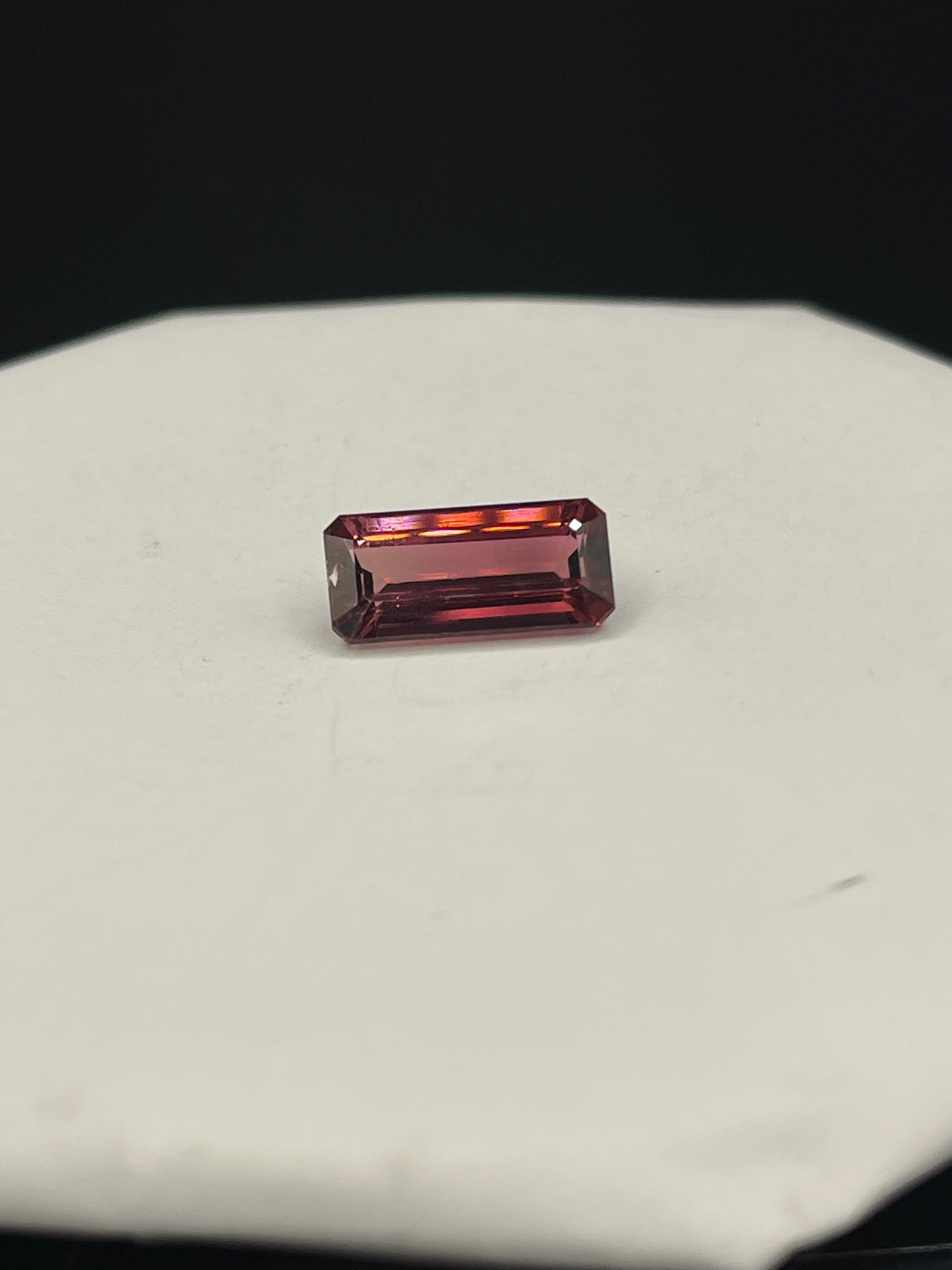 5.62 Carat Natural Rubellite Tourmaline Emerald Cut Loose Gemstone