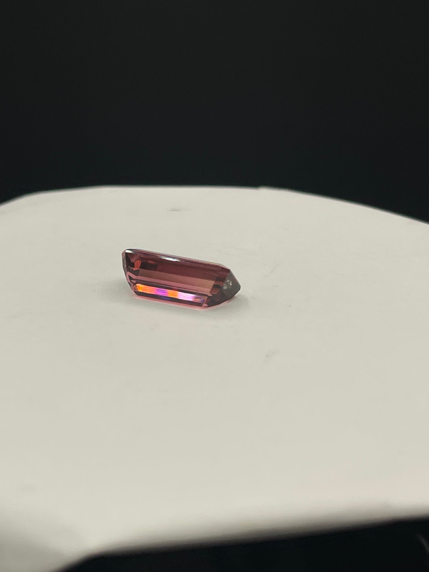 5.62 Carat Natural Rubellite Tourmaline Emerald Cut Loose Gemstone