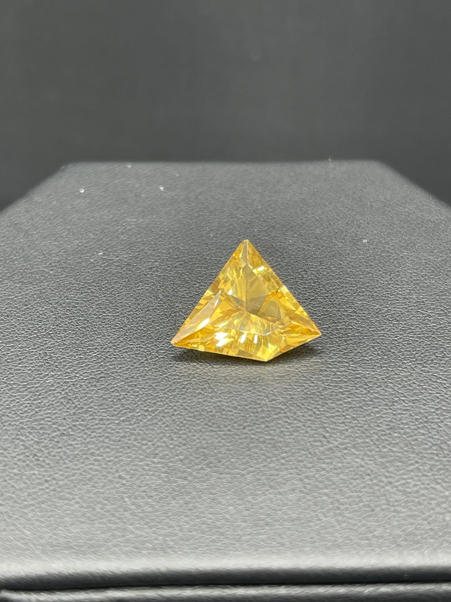 8.78 Carat Natural Golden Beryl Custom Shield Cut Loose Gemstone (16x15x8 MM)