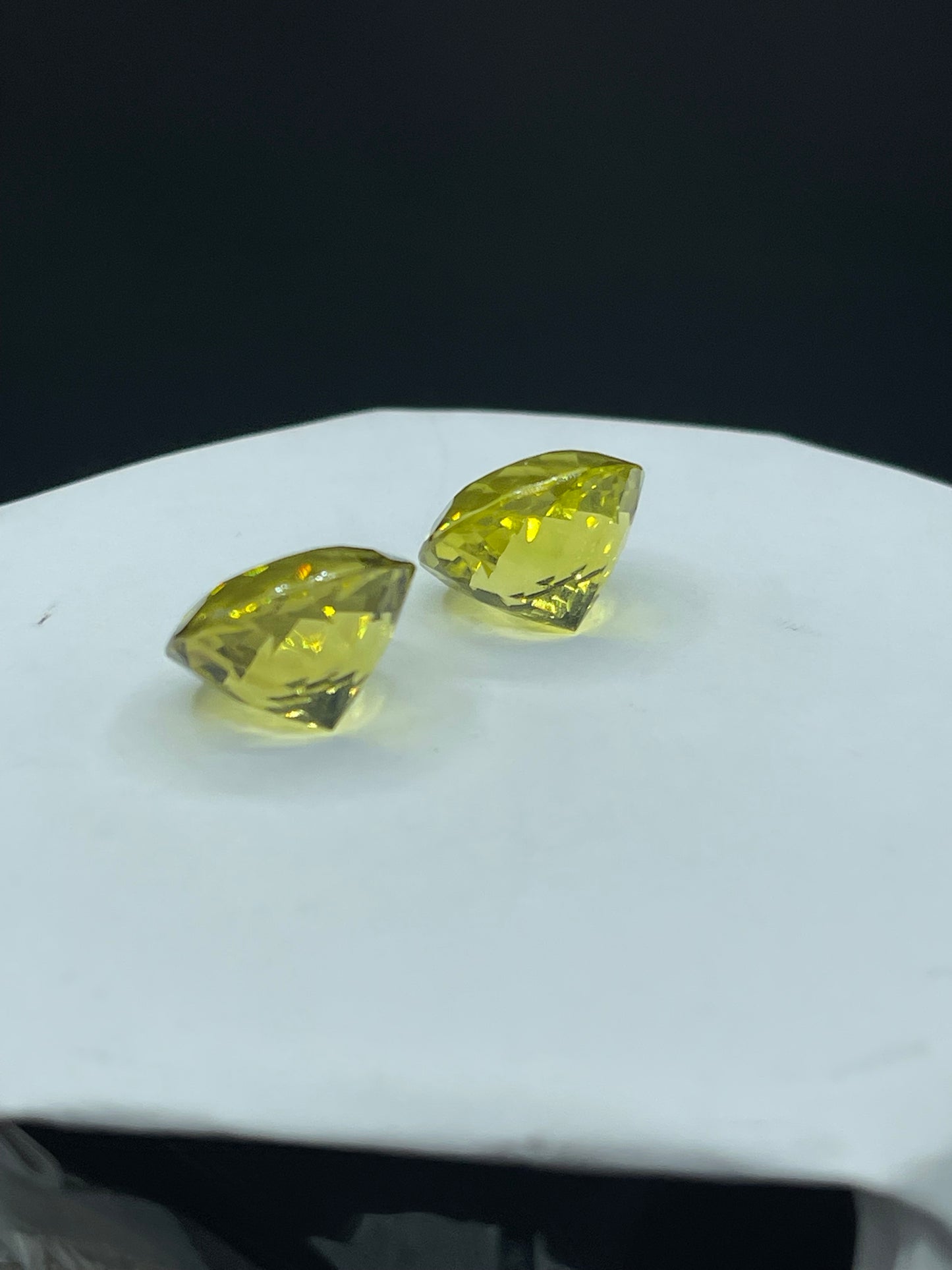 28 Carat Natural Flawless Citrine Portuguese Round Cut Matching Loose Gemstones (16x16x11 MM)