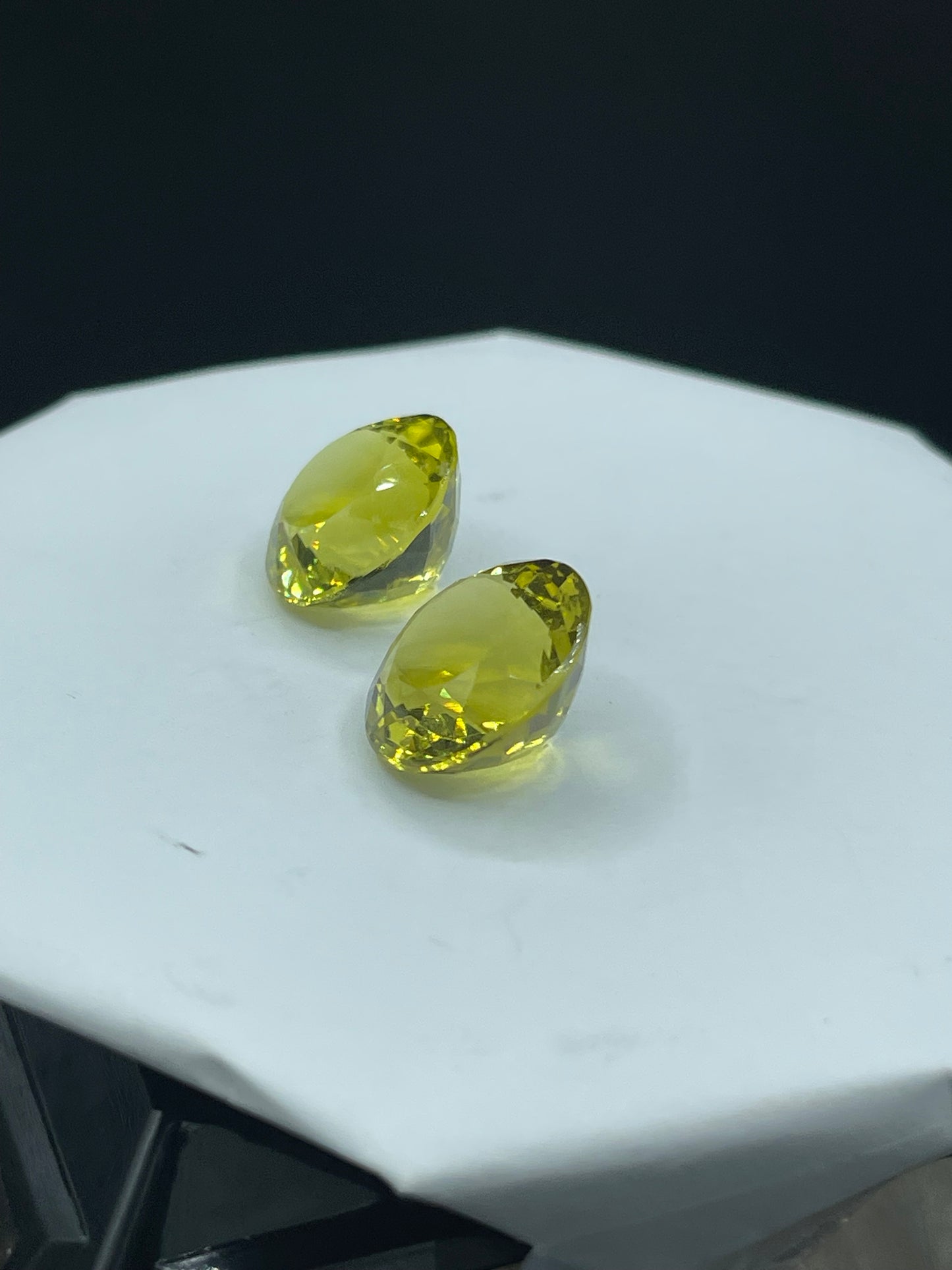 28 Carat Natural Flawless Citrine Portuguese Round Cut Matching Loose Gemstones (16x16x11 MM)