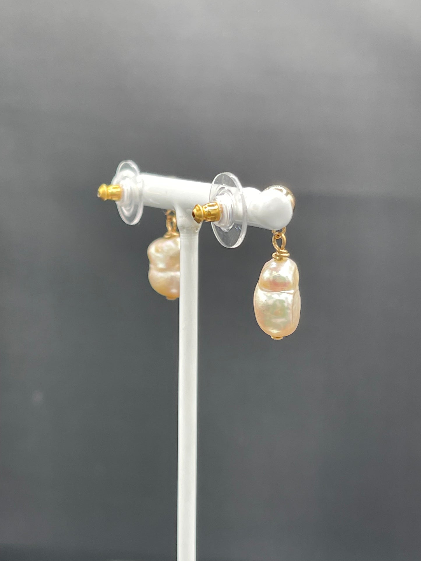 Natural Freshwater Pearl 14k Gold Filled Dangle Earrings