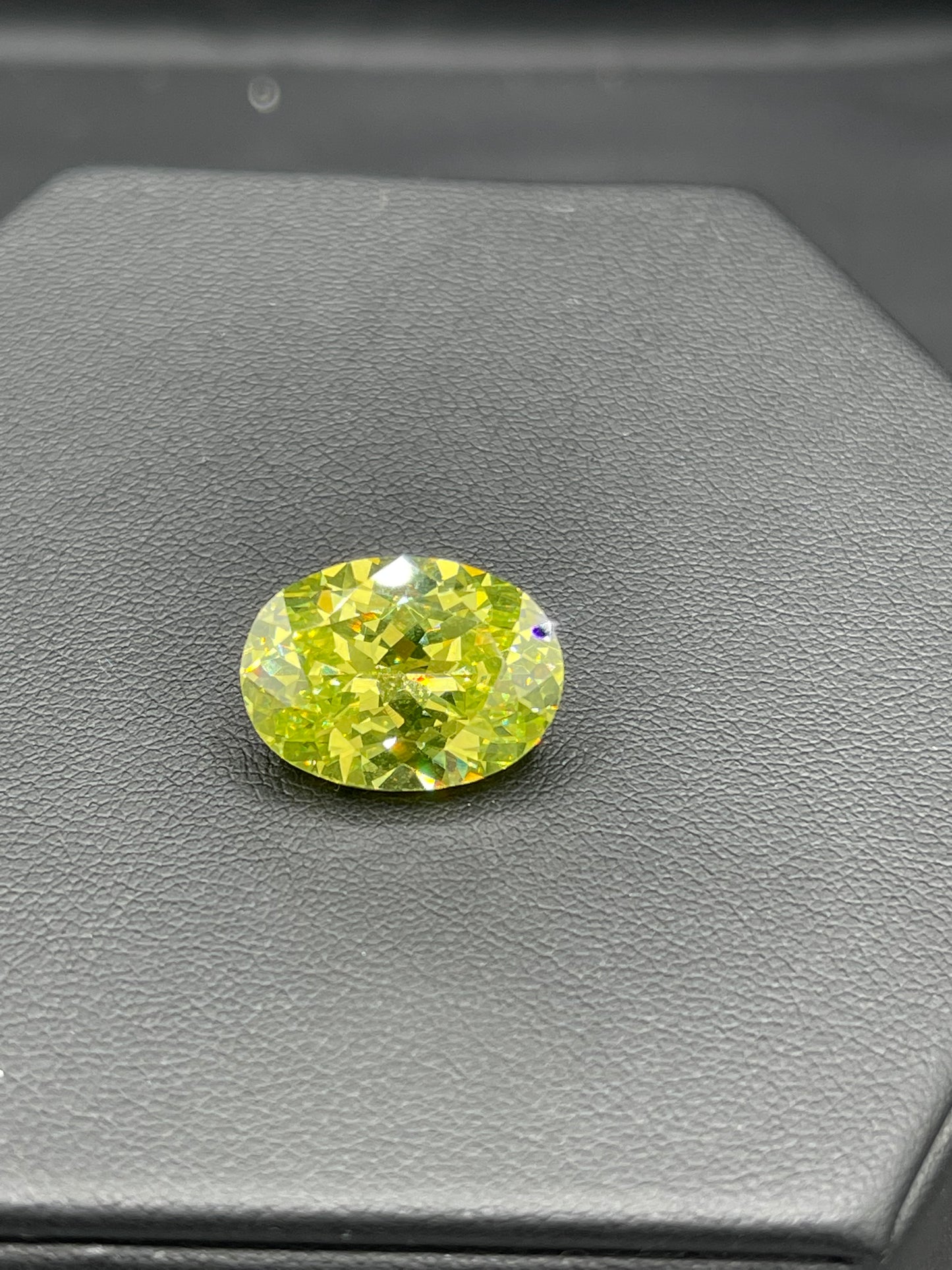 23.96 Carat Color Changing Cubic Zirconia Oval Cut Loose Gemstone