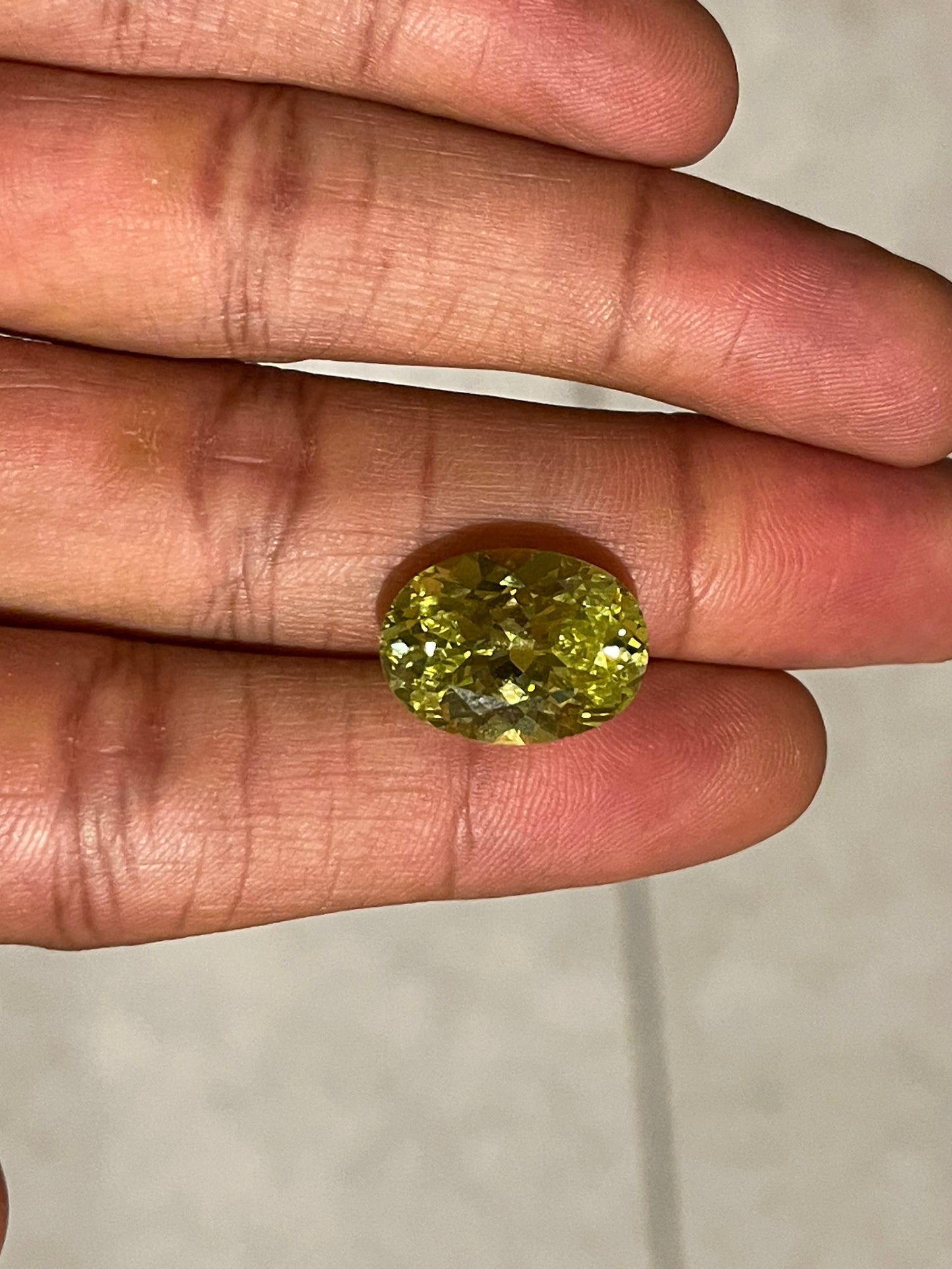 23.96 Carat Color Changing Cubic Zirconia Oval Cut Loose Gemstone