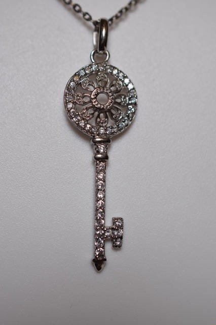 Key To My Heart Sterling Silver Pendant & Chain