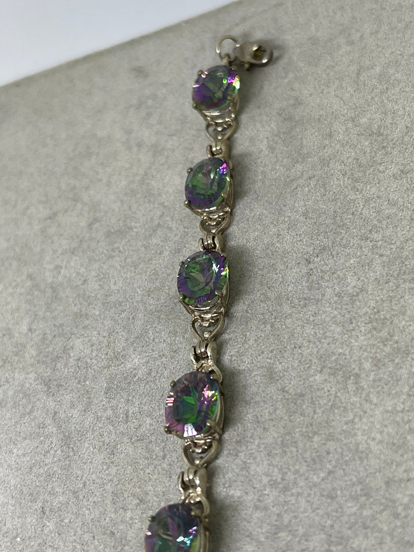 29 Carat Mystic Topaz Sterling Silver Bracelet (7 inches)