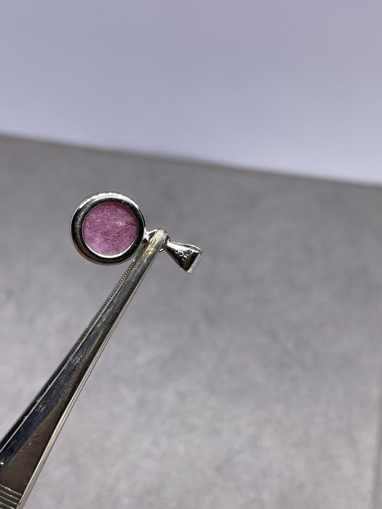 Natural Untreated Ruby Sterling Silver Pendant