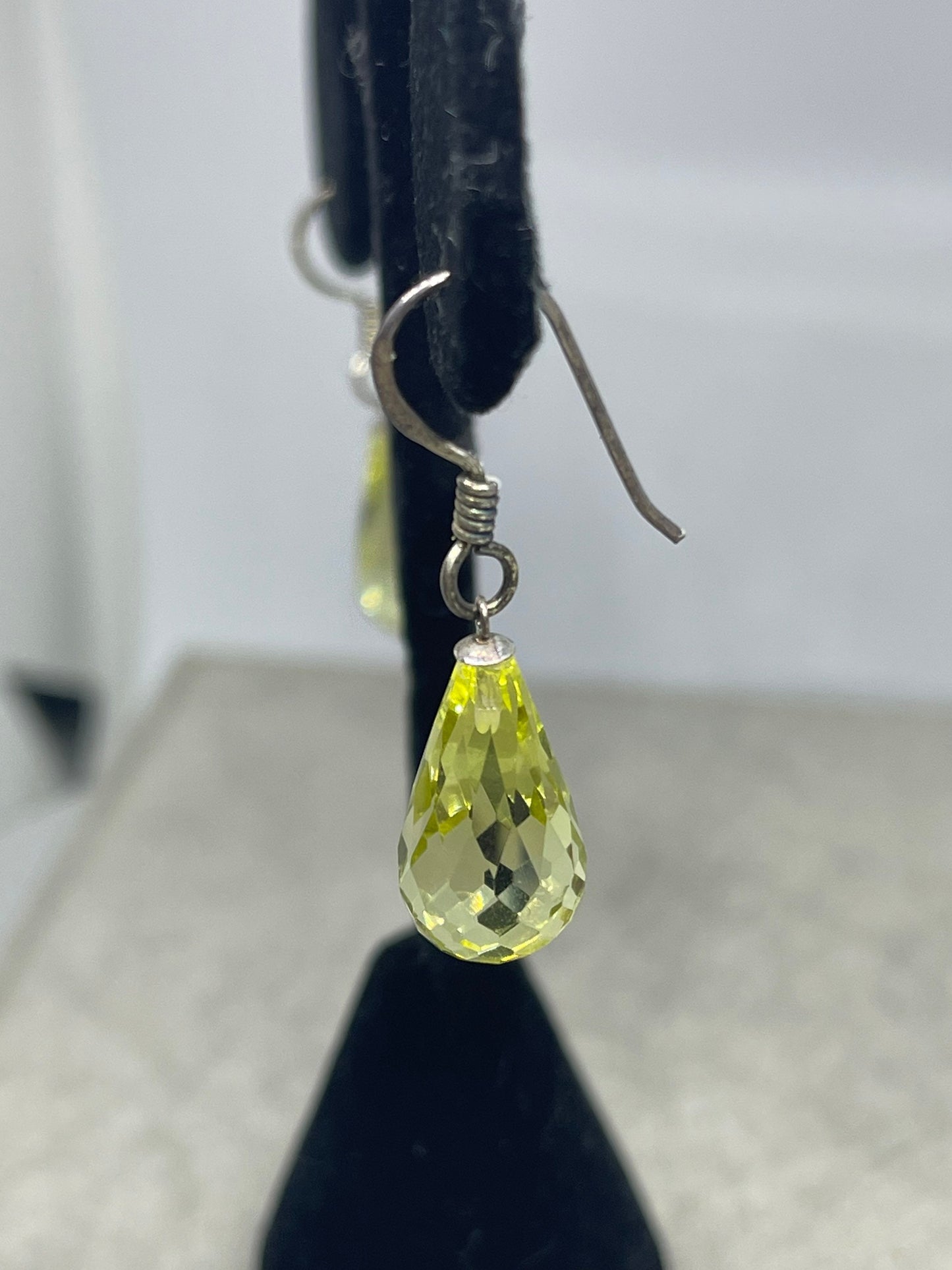 Ouro Verde Quartz Briolette Sterling Silver Dangle Earrings
