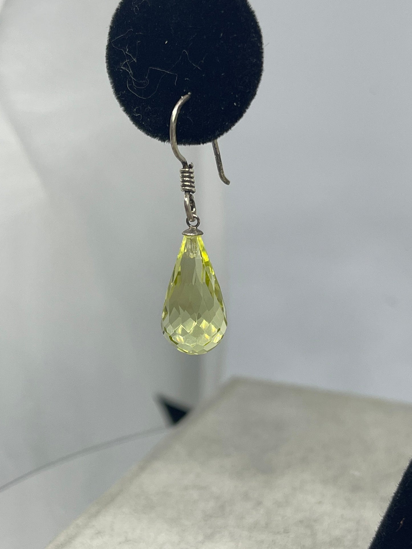 Ouro Verde Quartz Briolette Sterling Silver Dangle Earrings