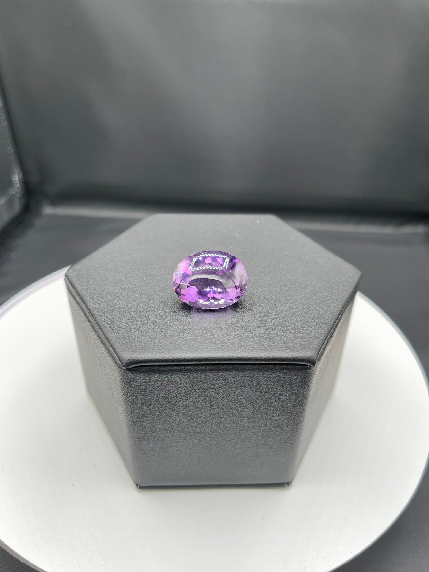28.71 Carat Natural Amethyst Custom Cut Loose Gemstone