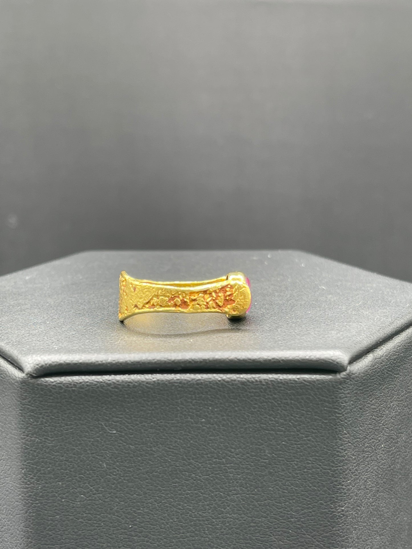 2.56 Carat Natural Unheated Burmese Ruby 18K Yellow Gold Ring (Size 7)