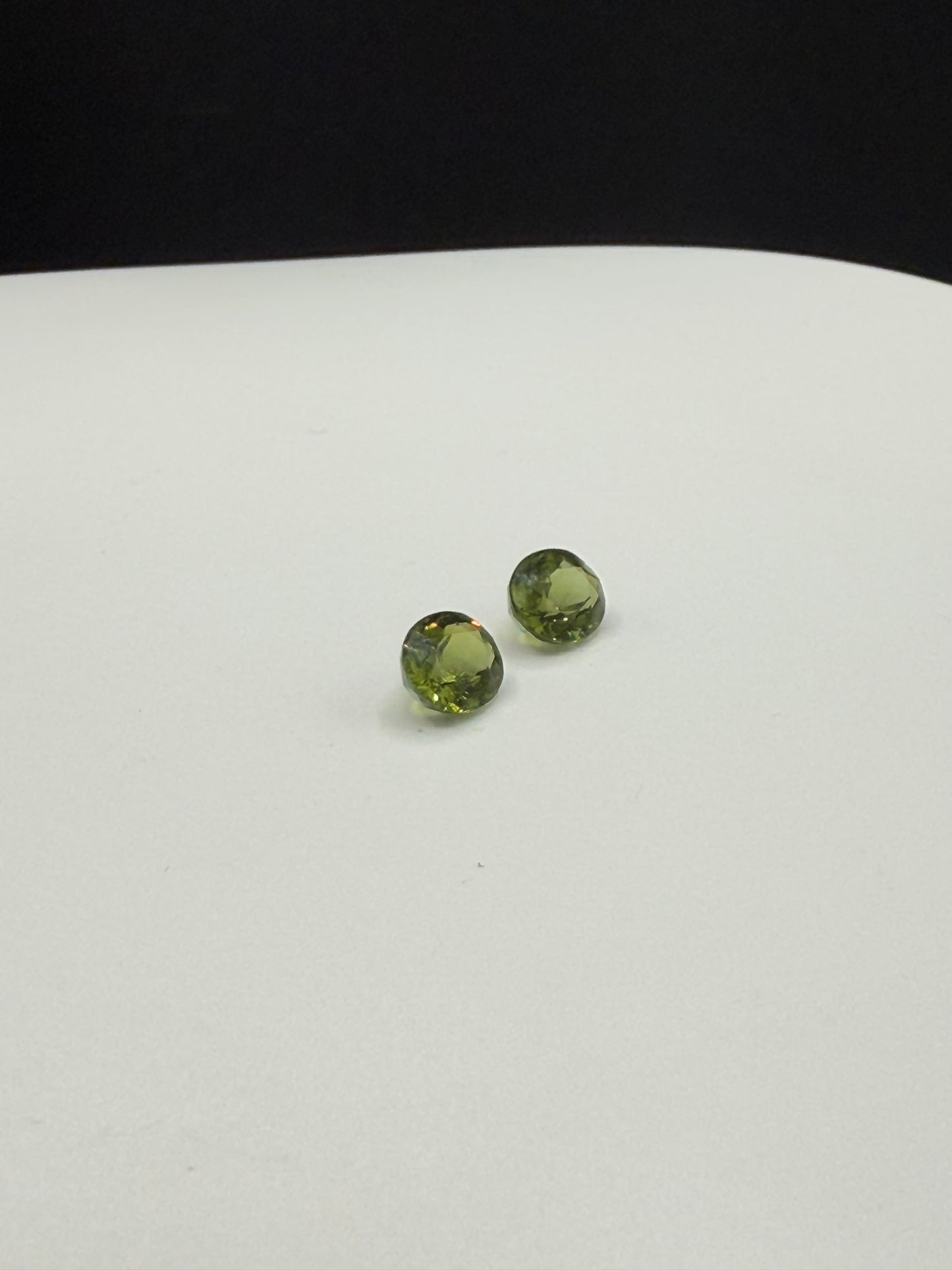 3.89 Carat Natural Green Tourmaline Matching Oval Cut Loose Gemstones - 9x7 MM