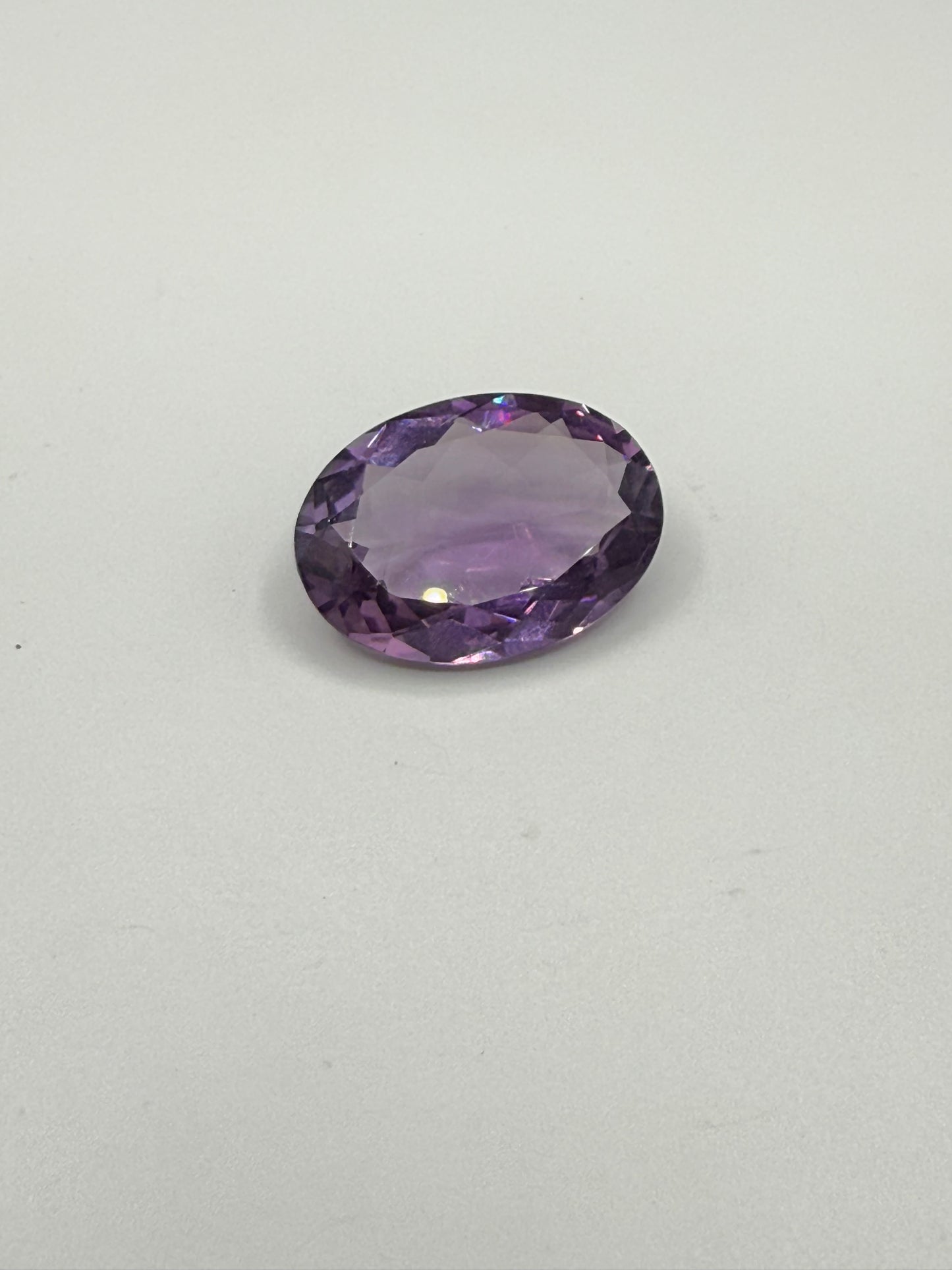 23.67 Carat Natural Bolivian Amethyst Oval Cut Loose Gemstone | Internally Flawless, Transparent | 24.7x17.7 MM