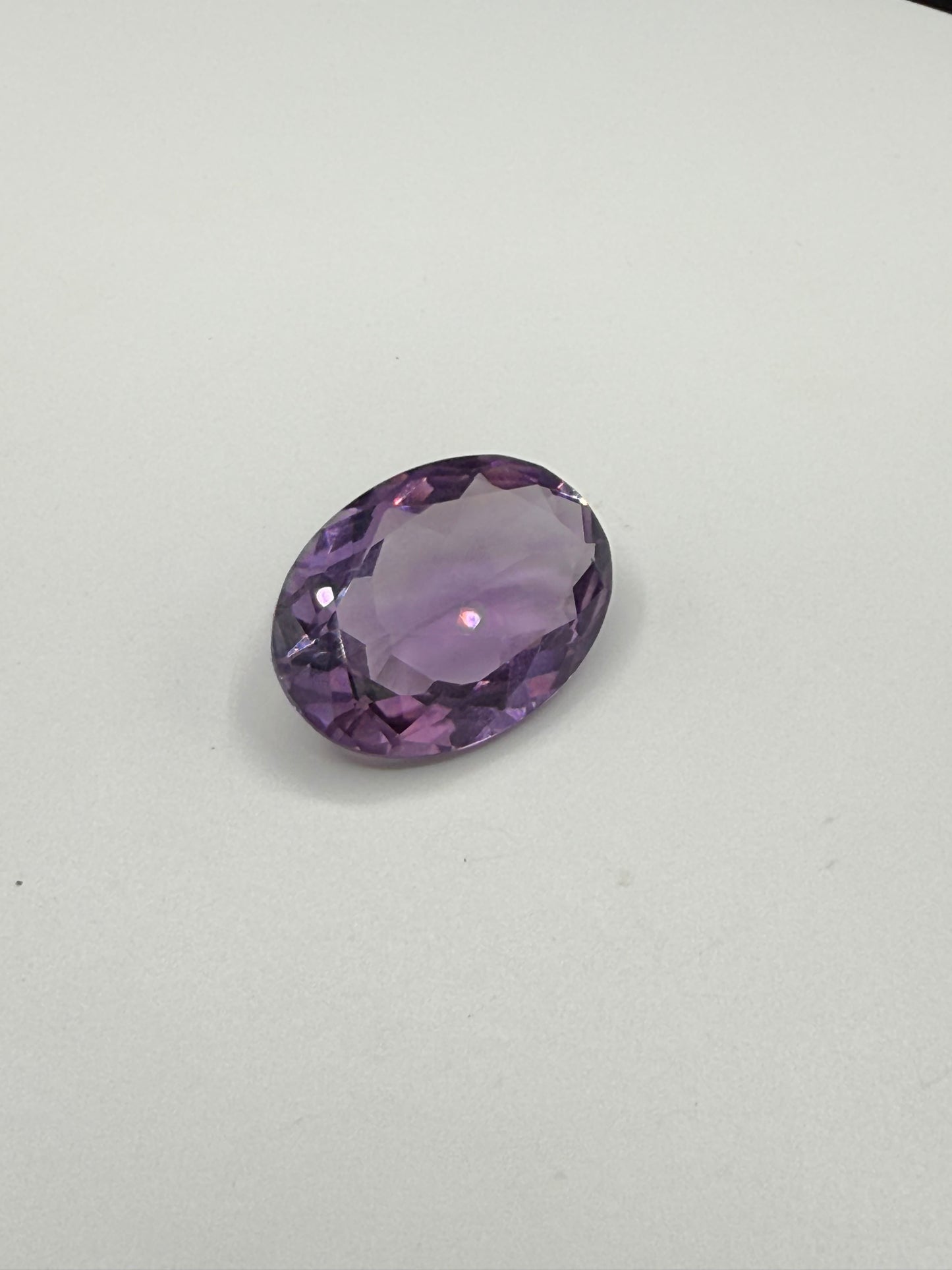 23.67 Carat Natural Bolivian Amethyst Oval Cut Loose Gemstone | Internally Flawless, Transparent | 24.7x17.7 MM