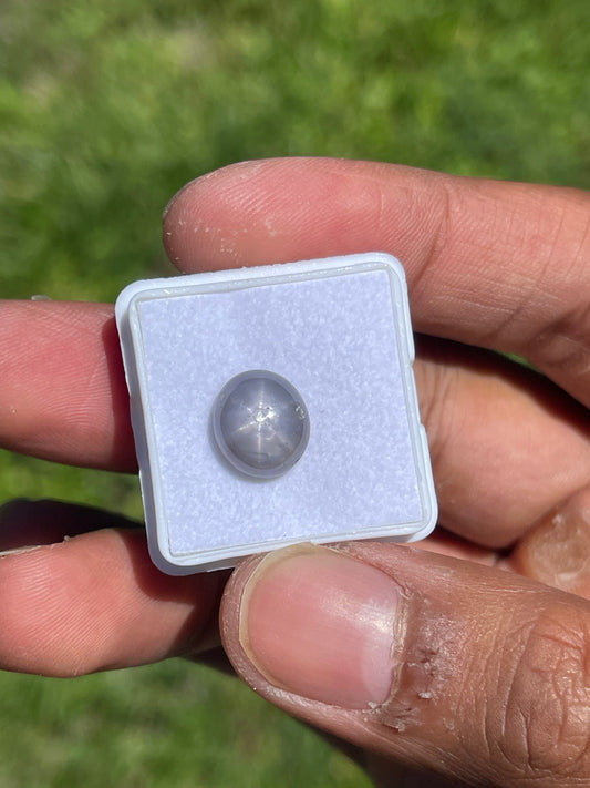 5.92 Carat Natural Star Sapphire Cabochon Cut Loose Gemstone (10.8 x 9.5 x 4.9 MM)