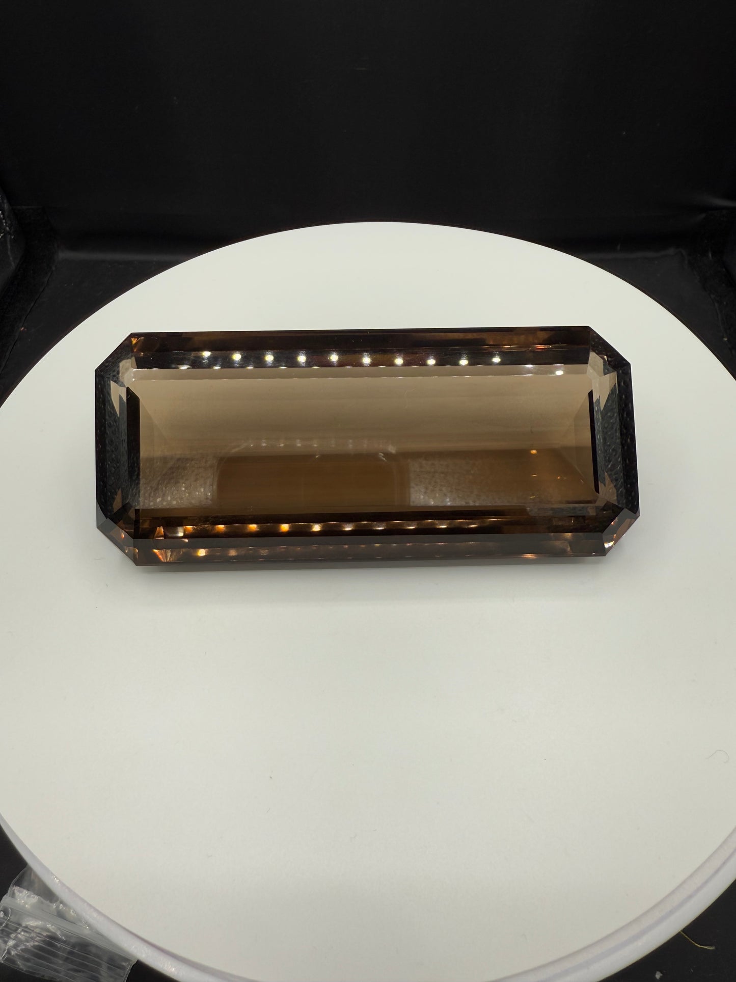 1512 Carat Natural Smokey Quartz Emerald Cut Gemstone | 5” x 2.25” | Large Collectible Stone