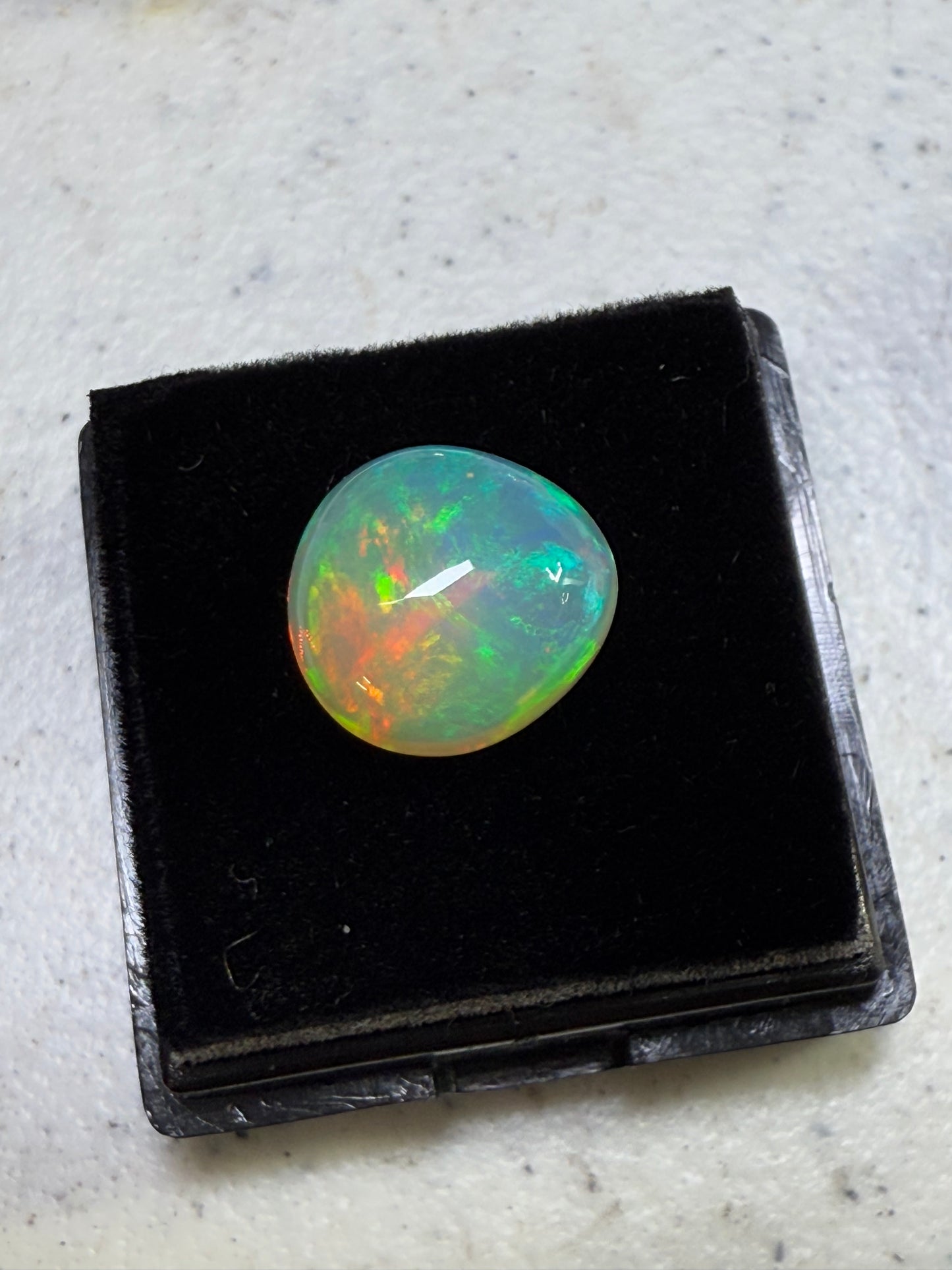 3.83 Carat Natural Ethiopian Opal Cabochon Cut Gemstone