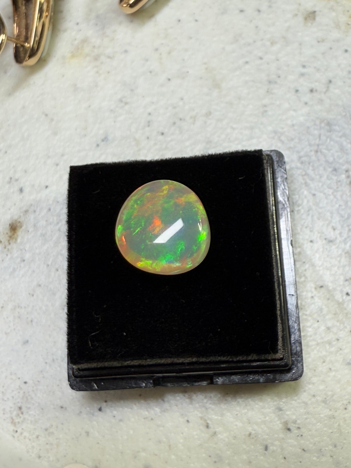 3.83 Carat Natural Ethiopian Opal Cabochon Cut Gemstone