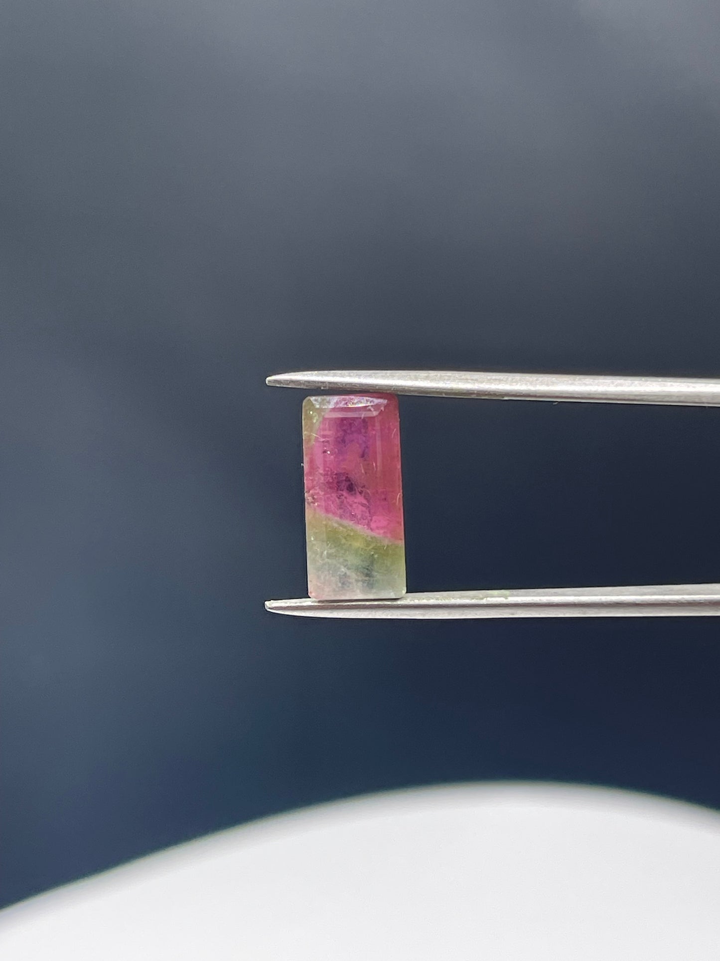 Natural 4.75 Carat Watermelon Tourmaline Emerald Cut Loose Gemstone | Bi-Color Pink & Green | 14x6.5x5 MM