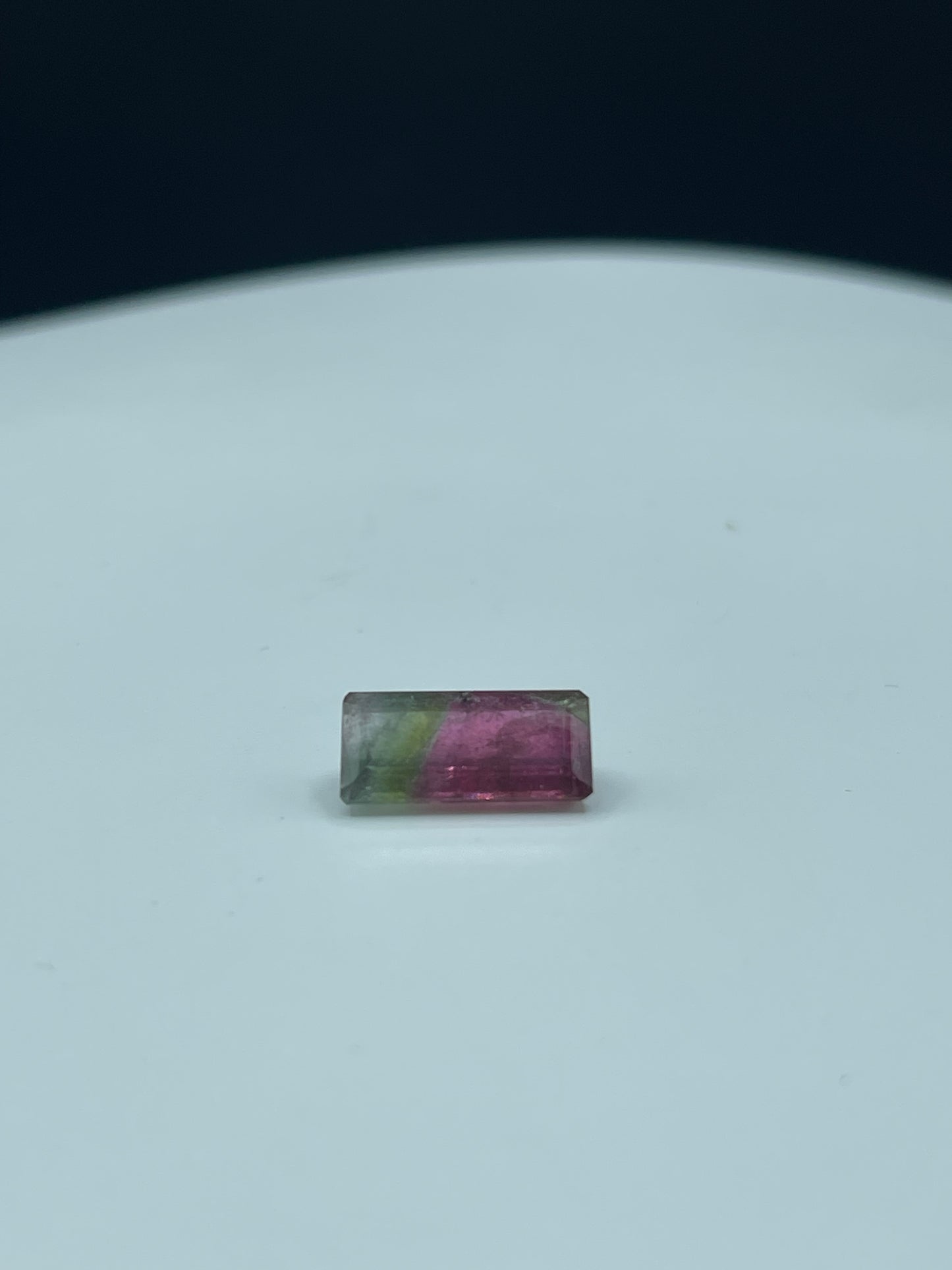 Natural 4.75 Carat Watermelon Tourmaline Emerald Cut Loose Gemstone | Bi-Color Pink & Green | 14x6.5x5 MM