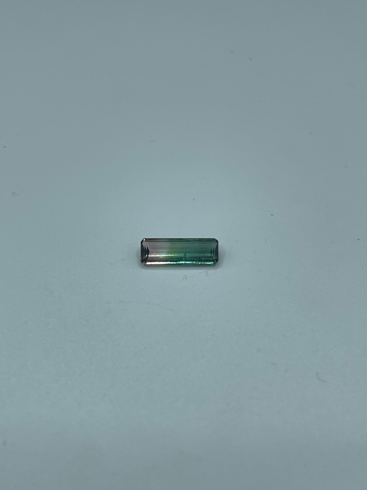 0.92 Carat Natural Watermelon Tourmaline Emerald Cut Gem | 10.6 x 3.7 x 2.1 MM