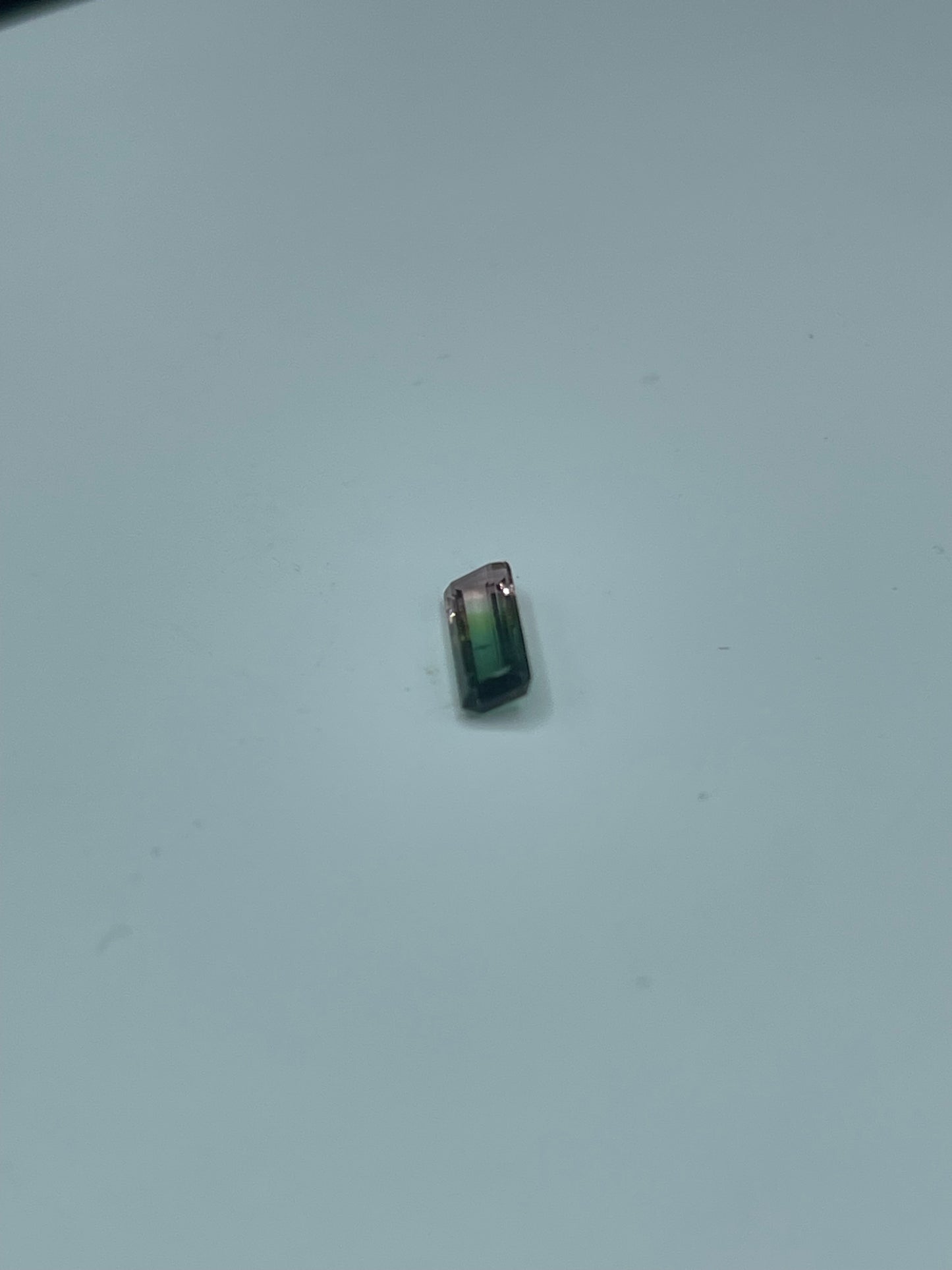 0.92 Carat Natural Watermelon Tourmaline Emerald Cut Gem | 10.6 x 3.7 x 2.1 MM