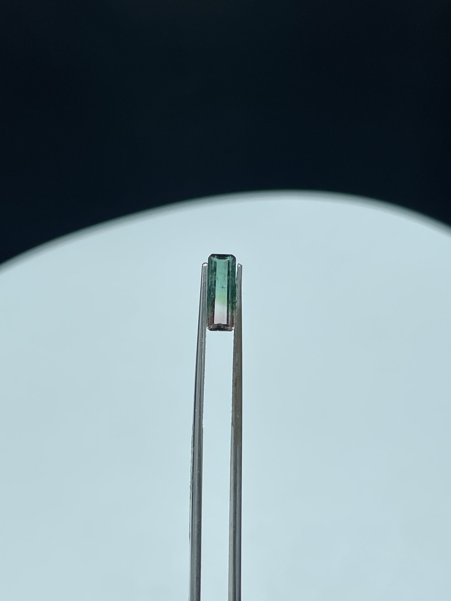 0.92 Carat Natural Watermelon Tourmaline Emerald Cut Gem | 10.6 x 3.7 x 2.1 MM