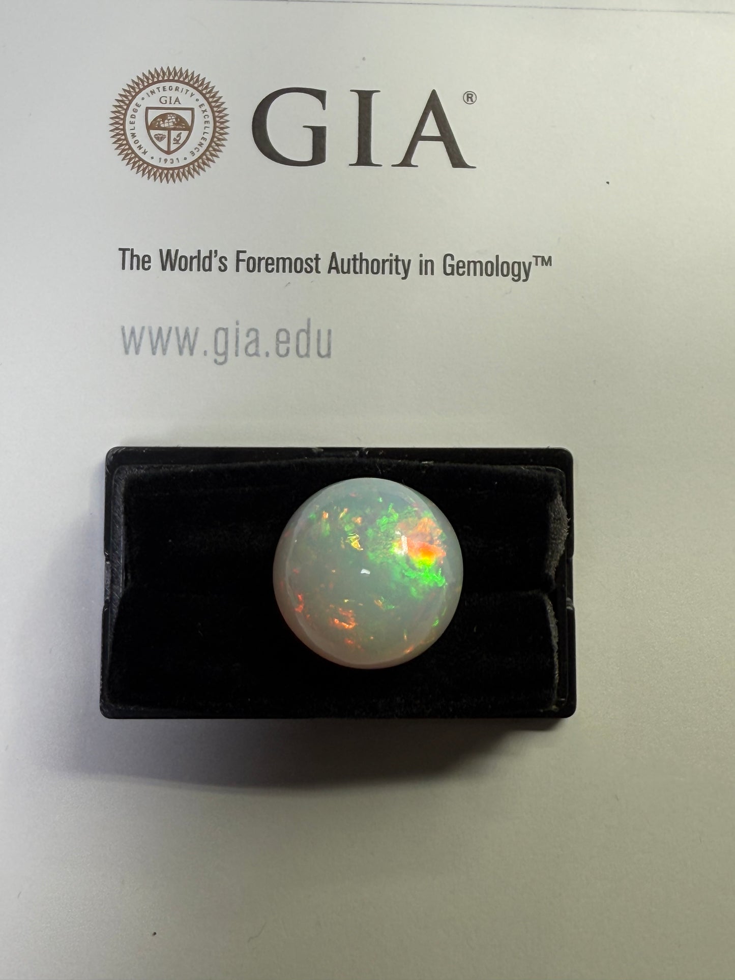 20.24 Carat Natural Ethiopian Opal Round Cabochon – Fiery Play-of-Color | 17.8 MM Loose Gemstone