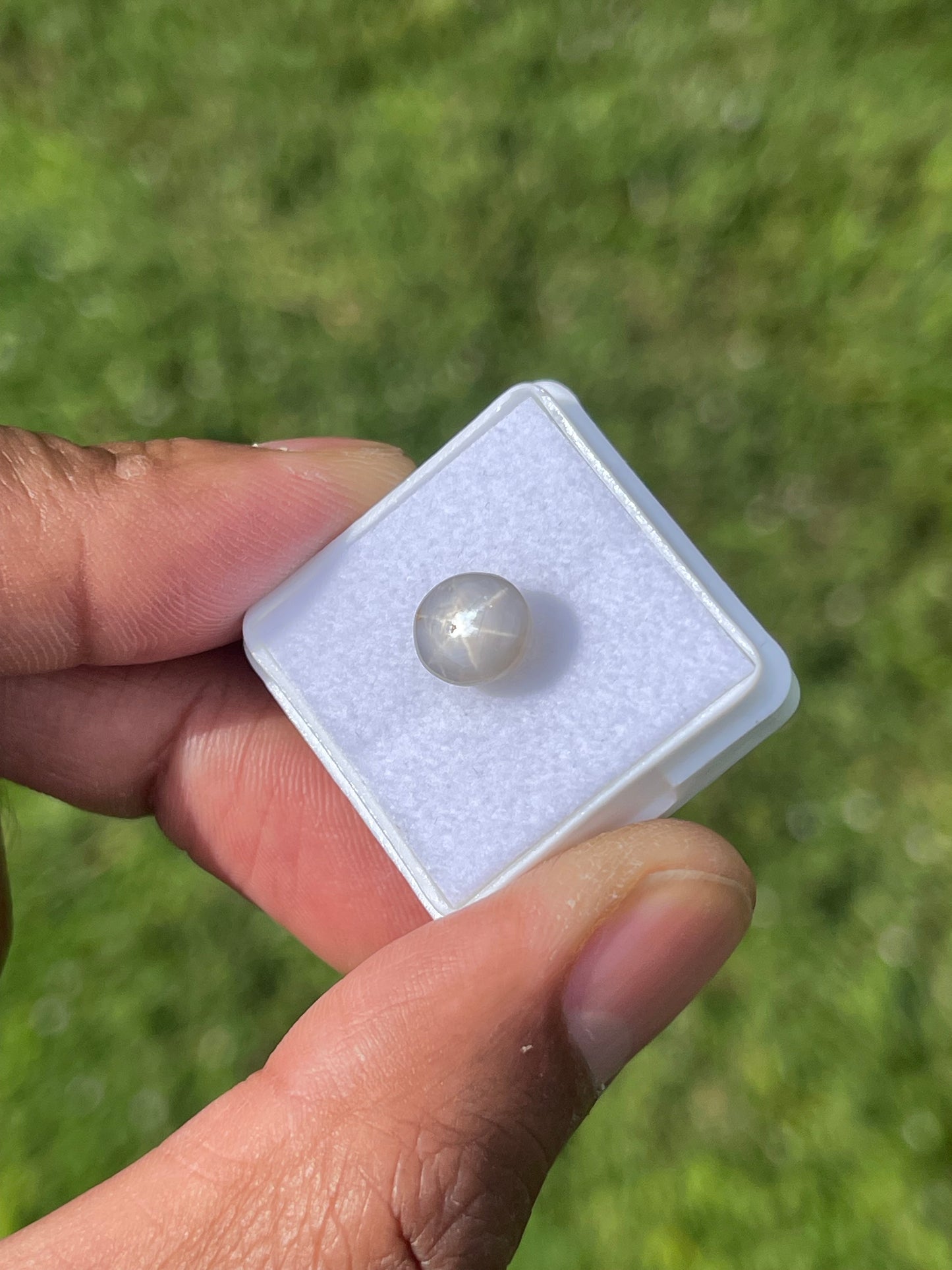 Natural Star Sapphire Cabochon - 3.75 Carats | High-Quality Asterism | 7.9 x 7.9 x 5.5 MM