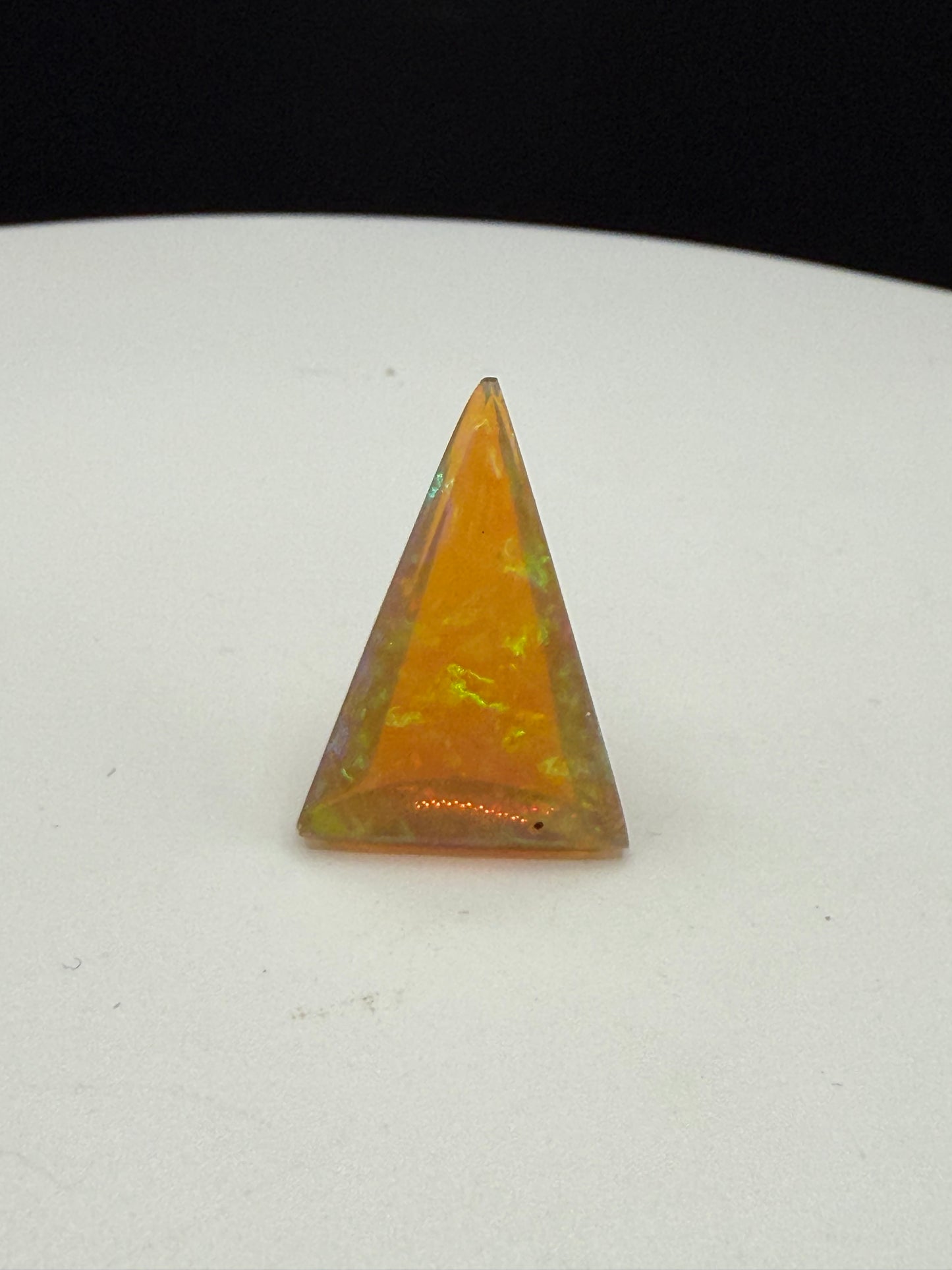 Natural Ethiopian Opal 9.12 Carat Fancy Pyramid Cut