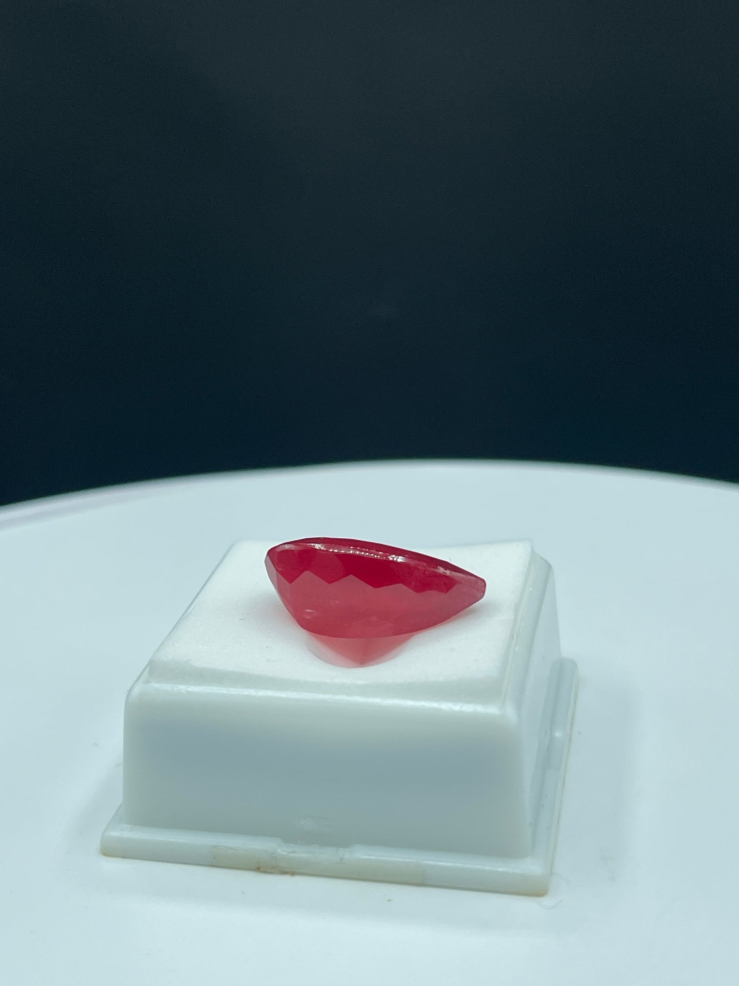 17.75 Carat Natural Red Imperial Rhodonite Pear Cut Loose Gemstone (21.2 x 12.4 x 8.8 MM) (Extremely Rare)