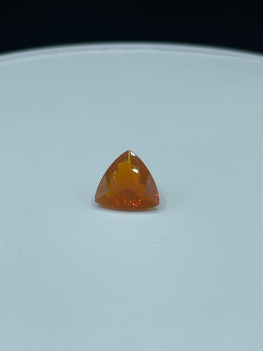 Stunning 5.08 Carat Natural Mexican Fire Opal Trillion Cut | 14x14x7 MM